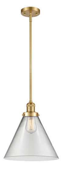 Franklin Restoration Mini Pendant Brass Glass