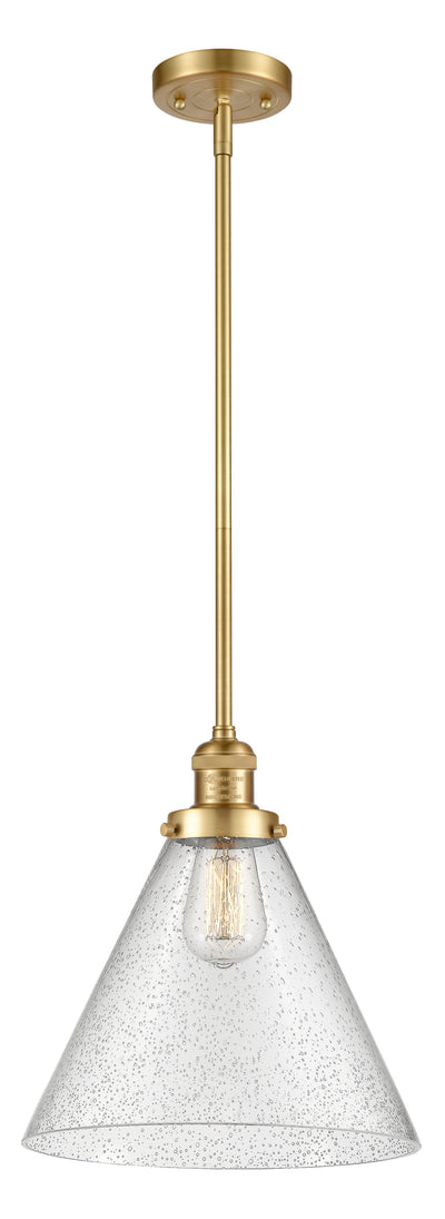 Franklin Restoration Mini Pendant Brass Glass