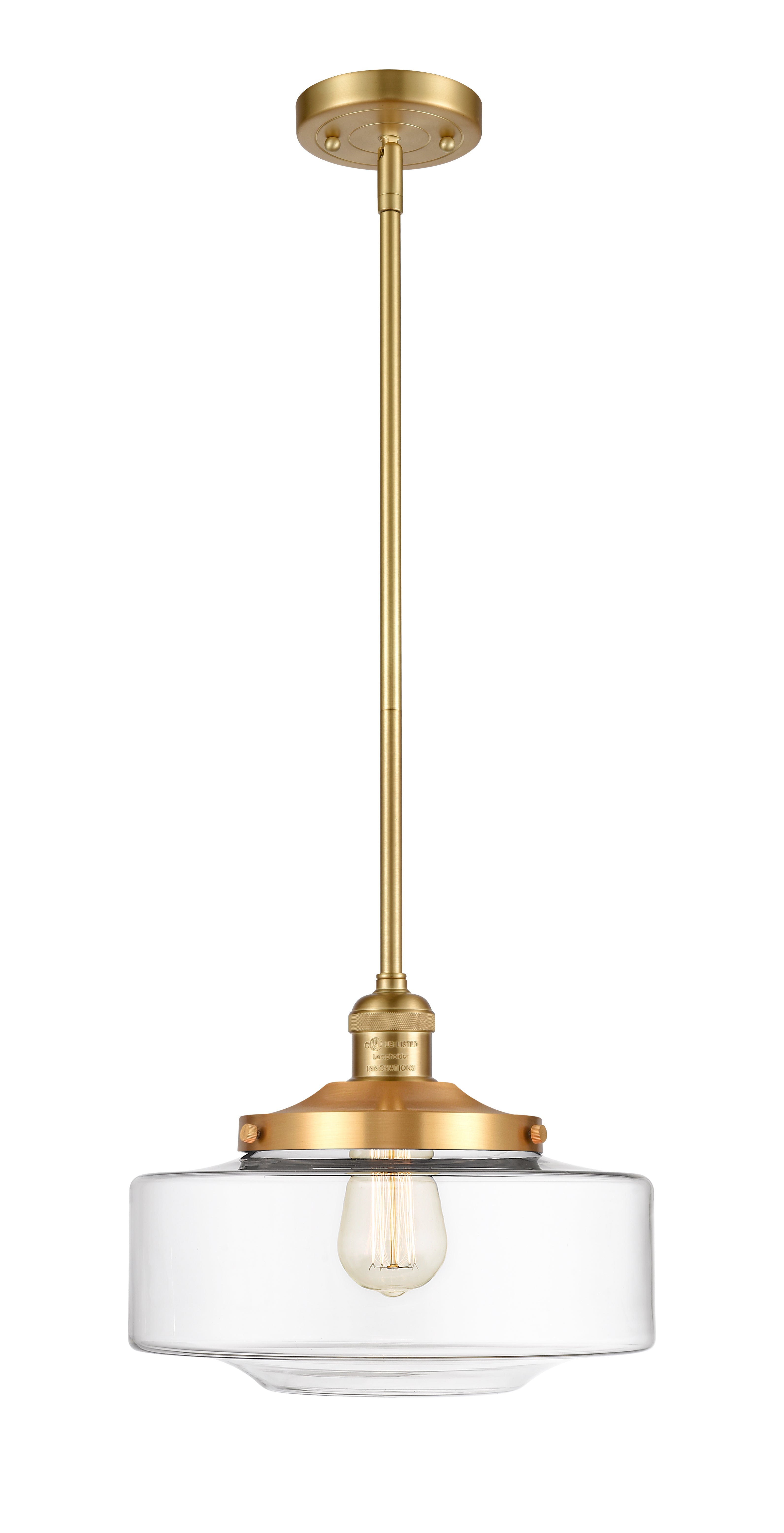 Franklin Restoration Mini Pendant Brass Finish