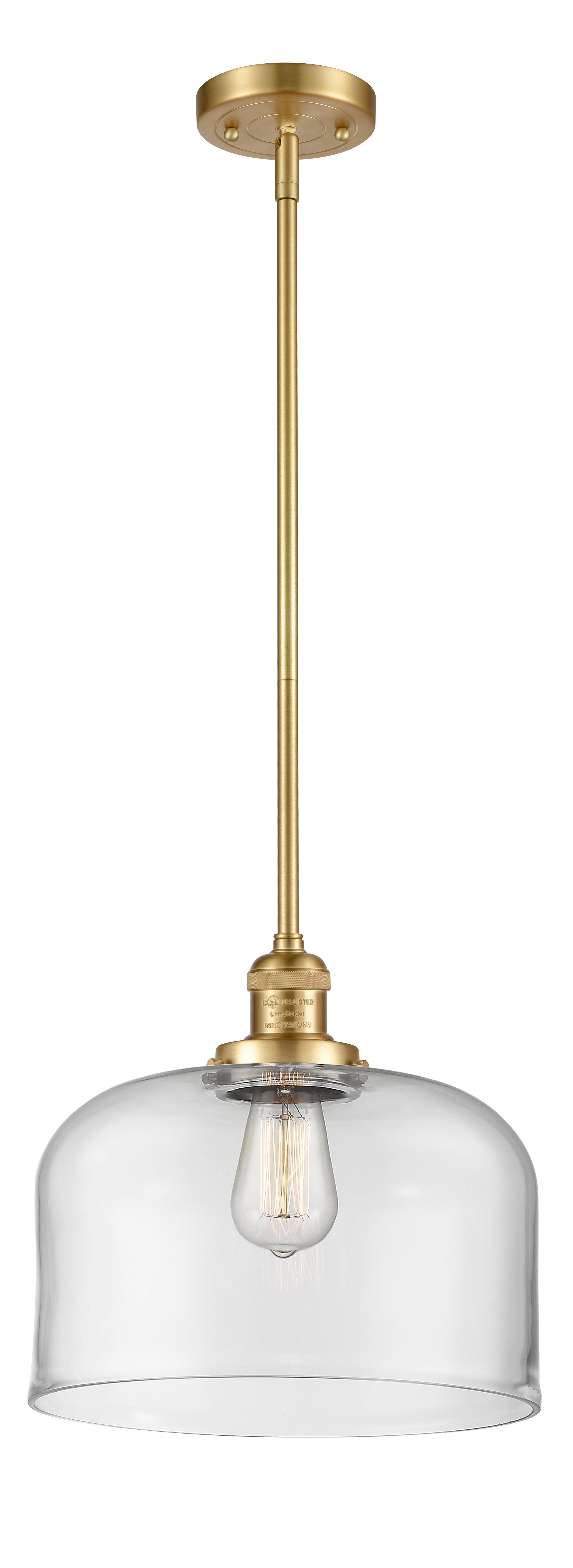 Franklin Restoration Mini Pendant Brass Finish