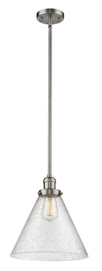 Franklin Restoration Mini Pendant Brass Glass