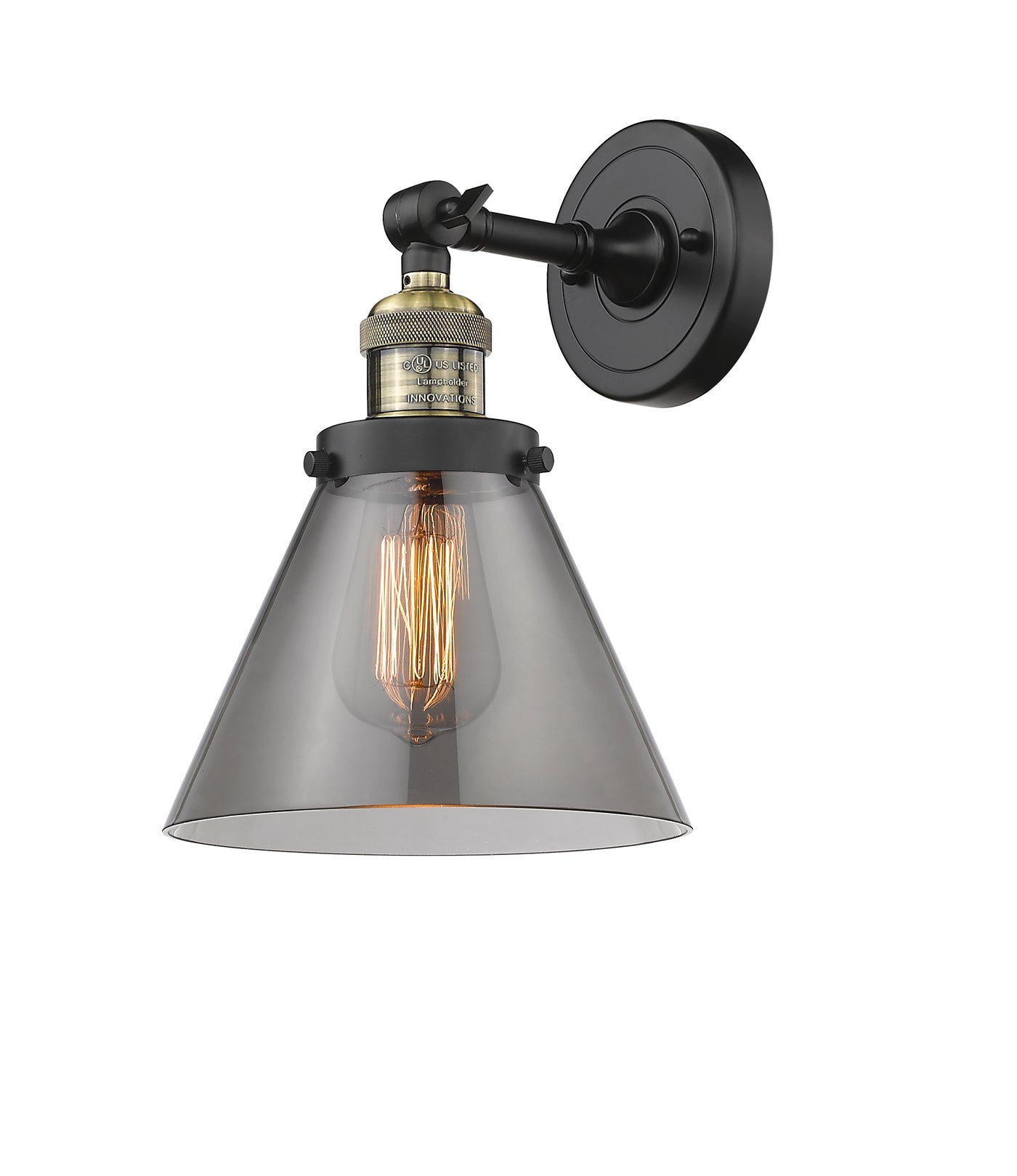 Franklin Restoration Sconce Cast Brass Glass