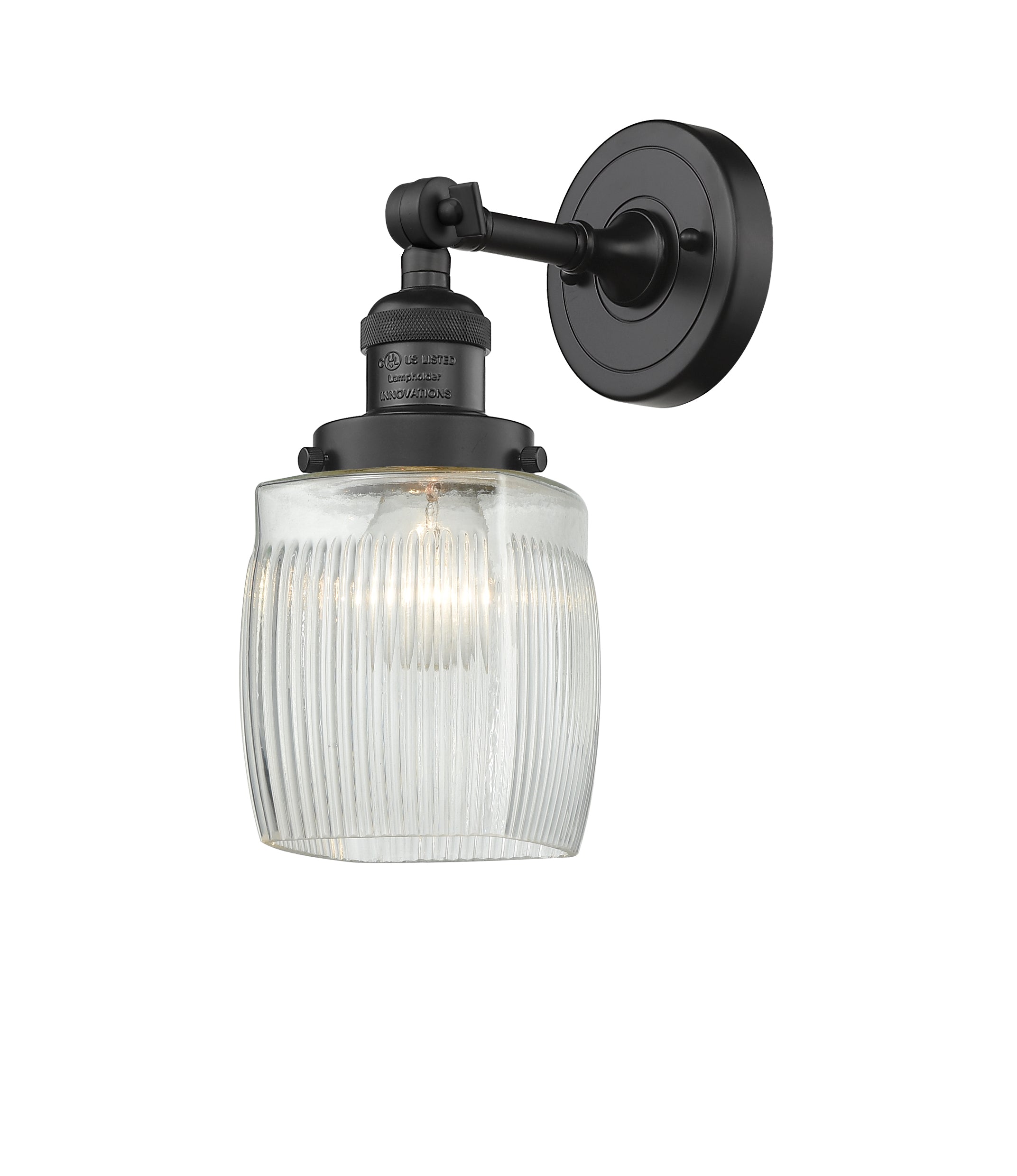 Franklin Restoration Sconce Brass Glass