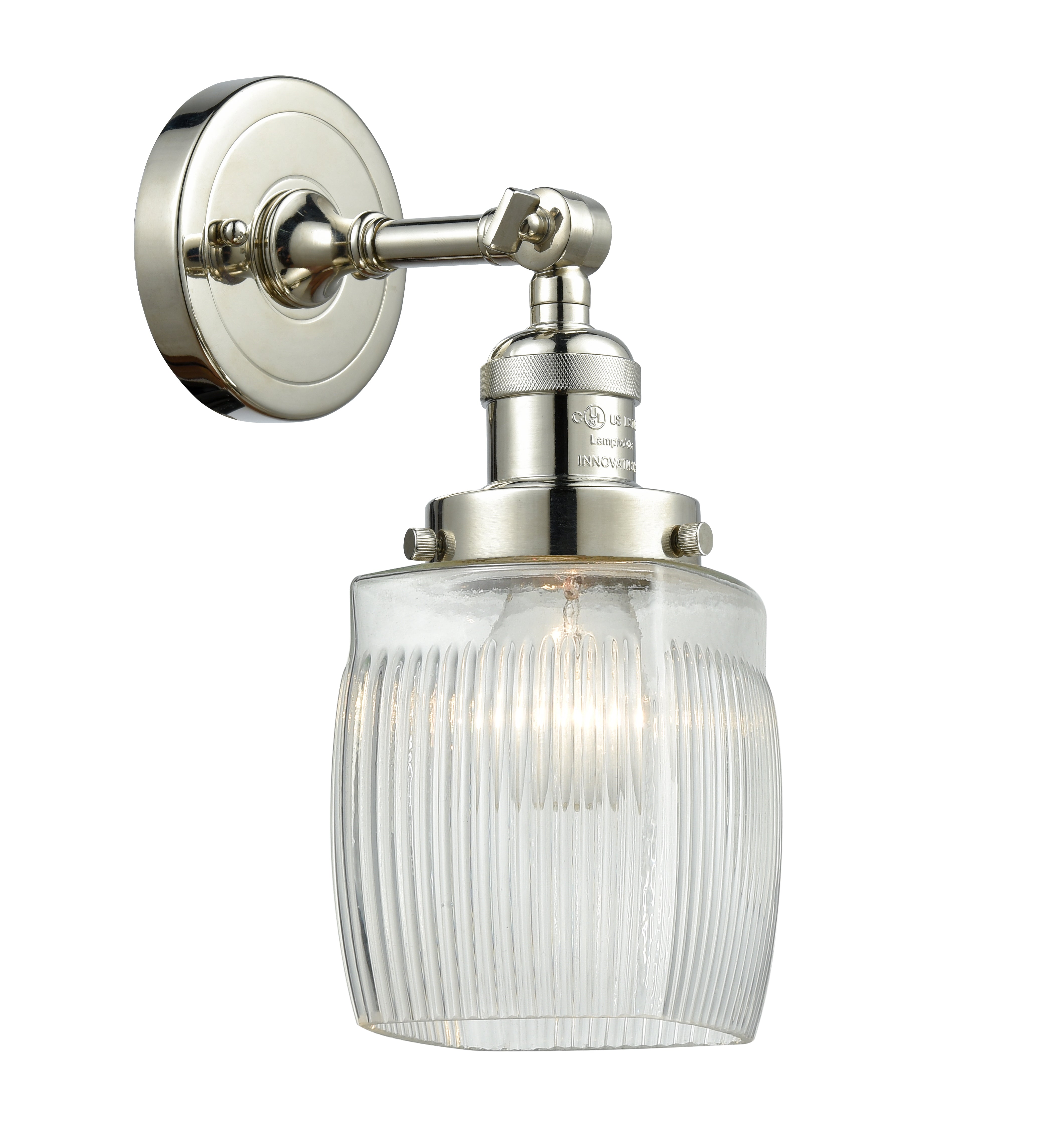 Franklin Restoration Sconce Brass Glass