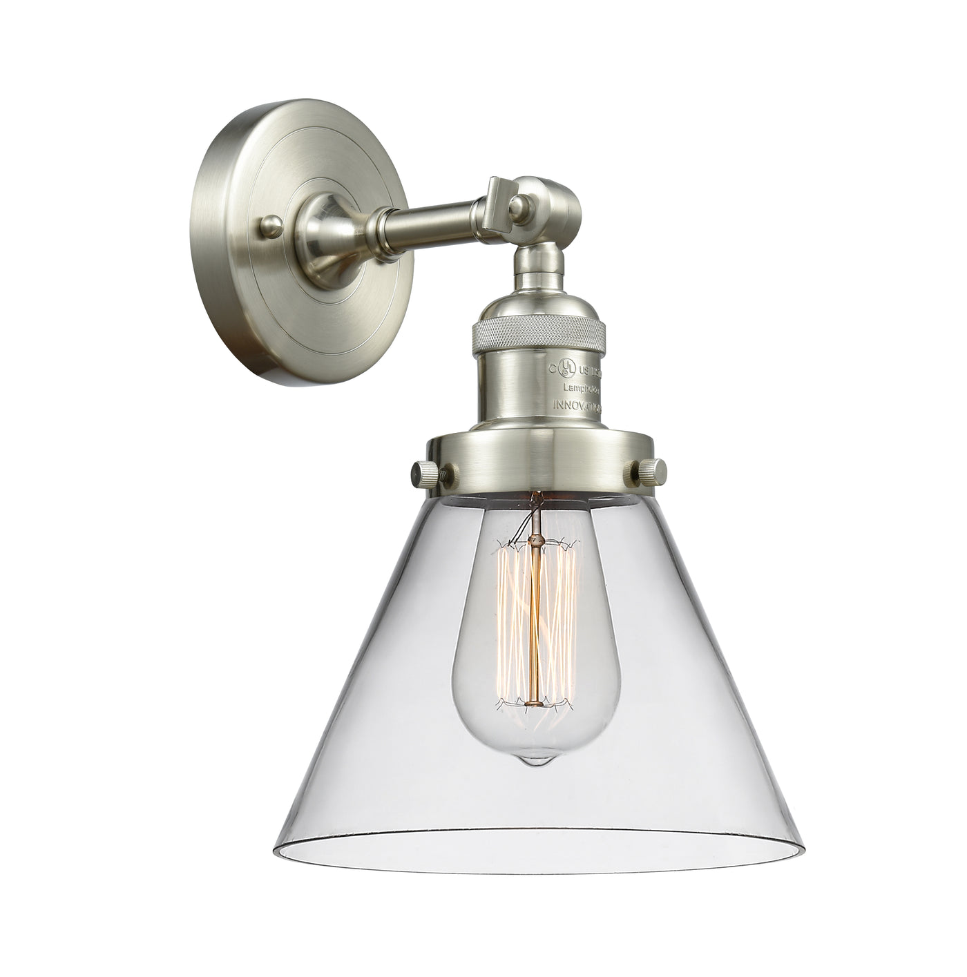 Franklin Restoration Sconce Cast Brass Glass