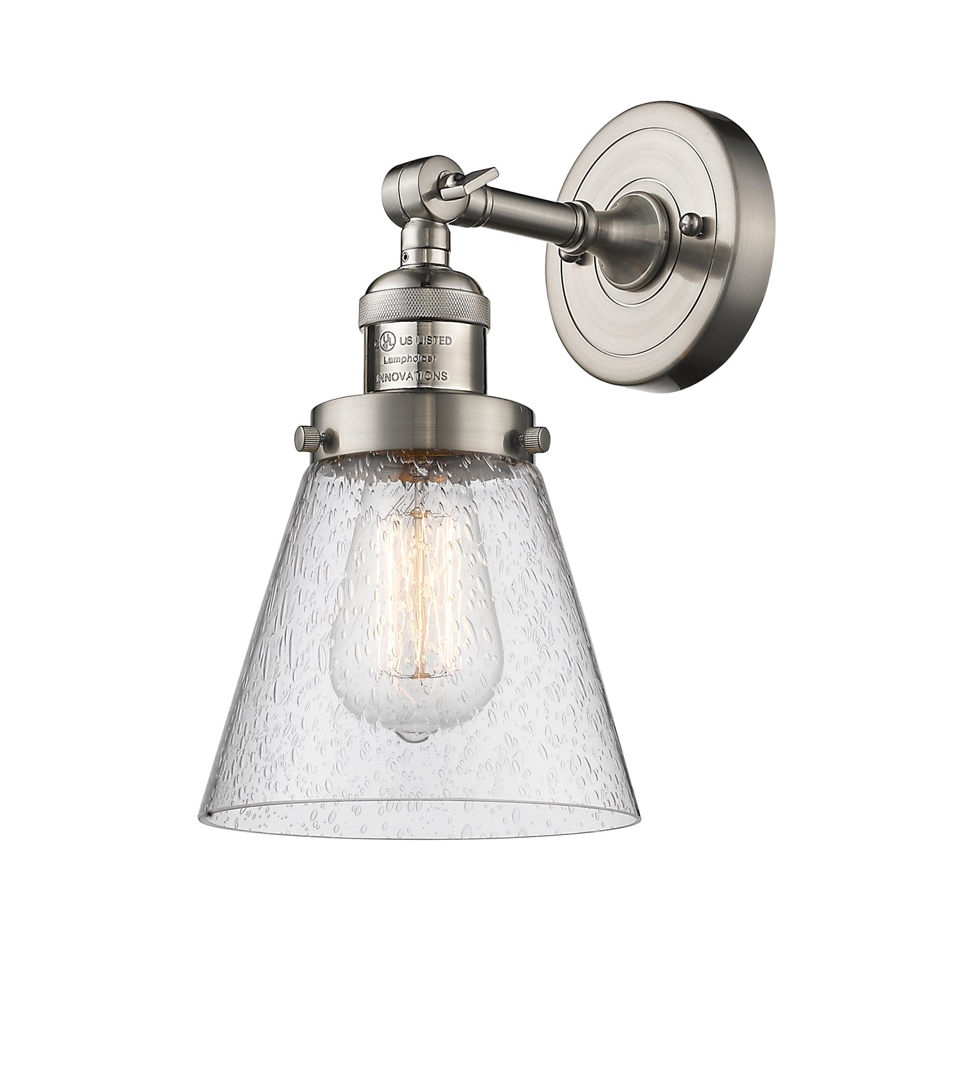 Franklin Restoration Sconce Brass Glass