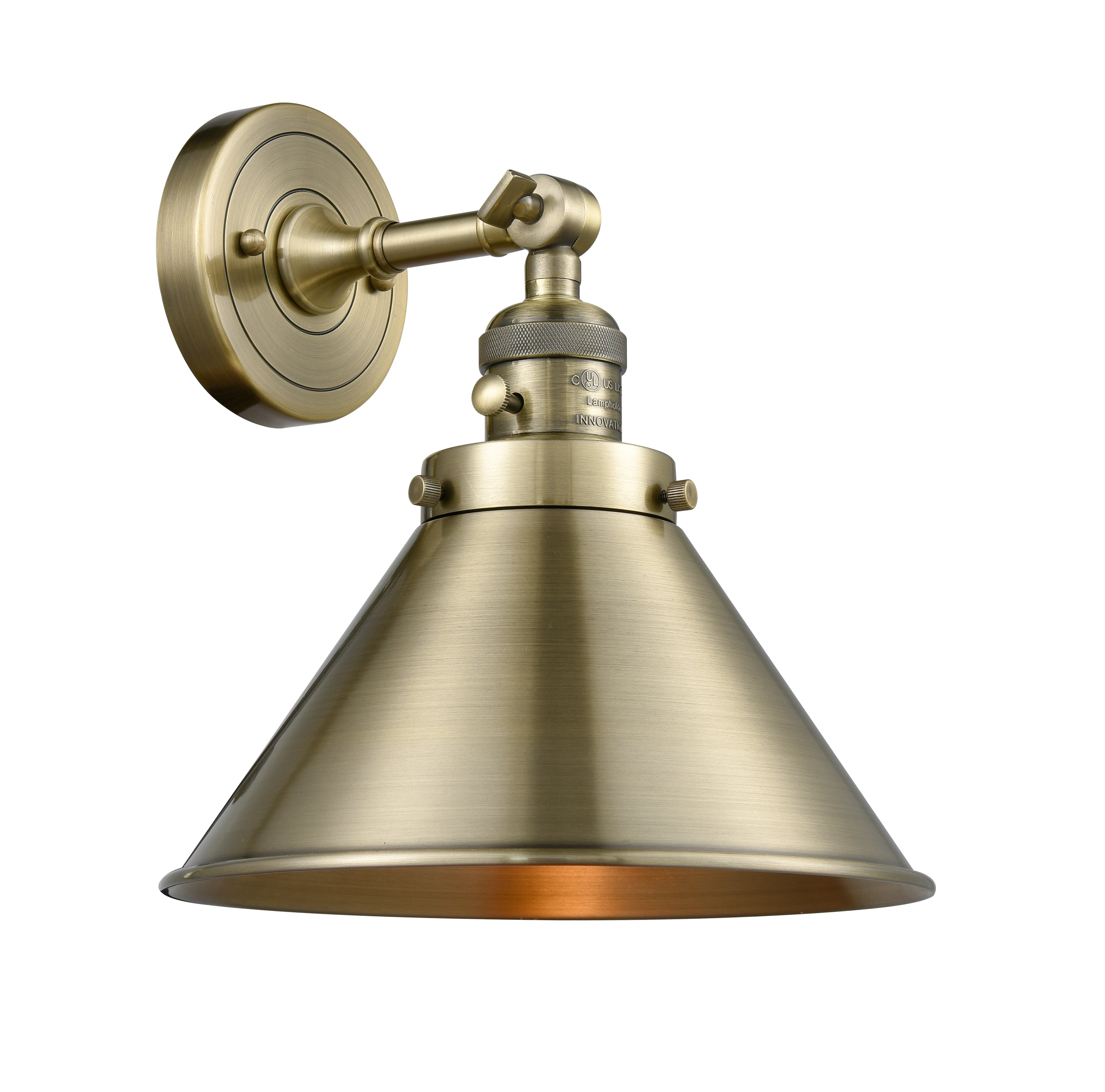 Franklin Restoration Sconce Cast Brass Finish