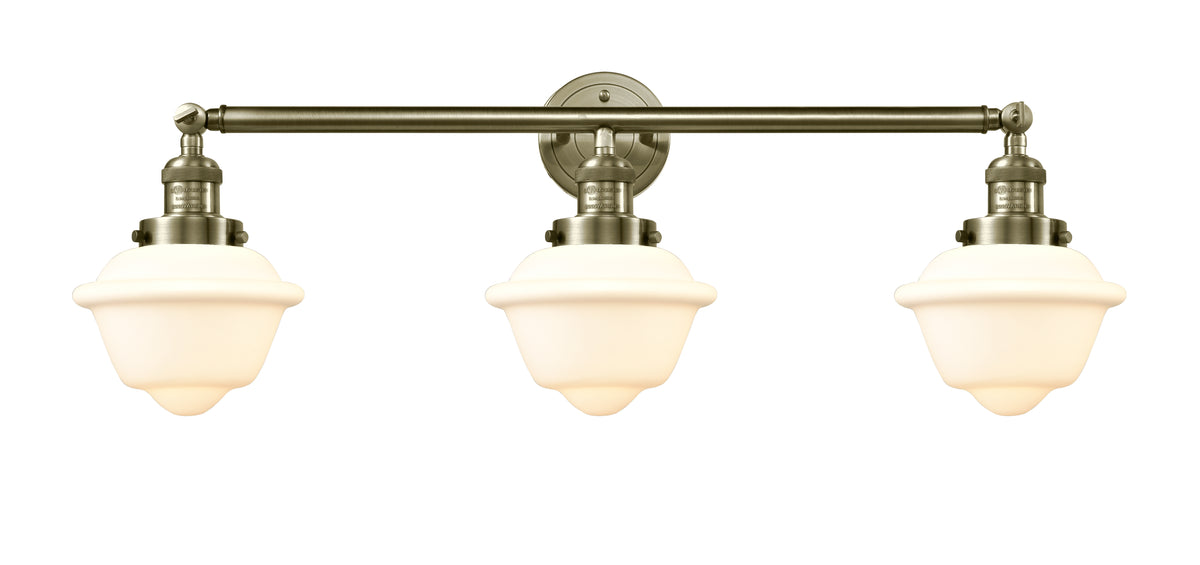Oxford 34-Inch 3-Light Bath Vanity Light with LED Bulbs