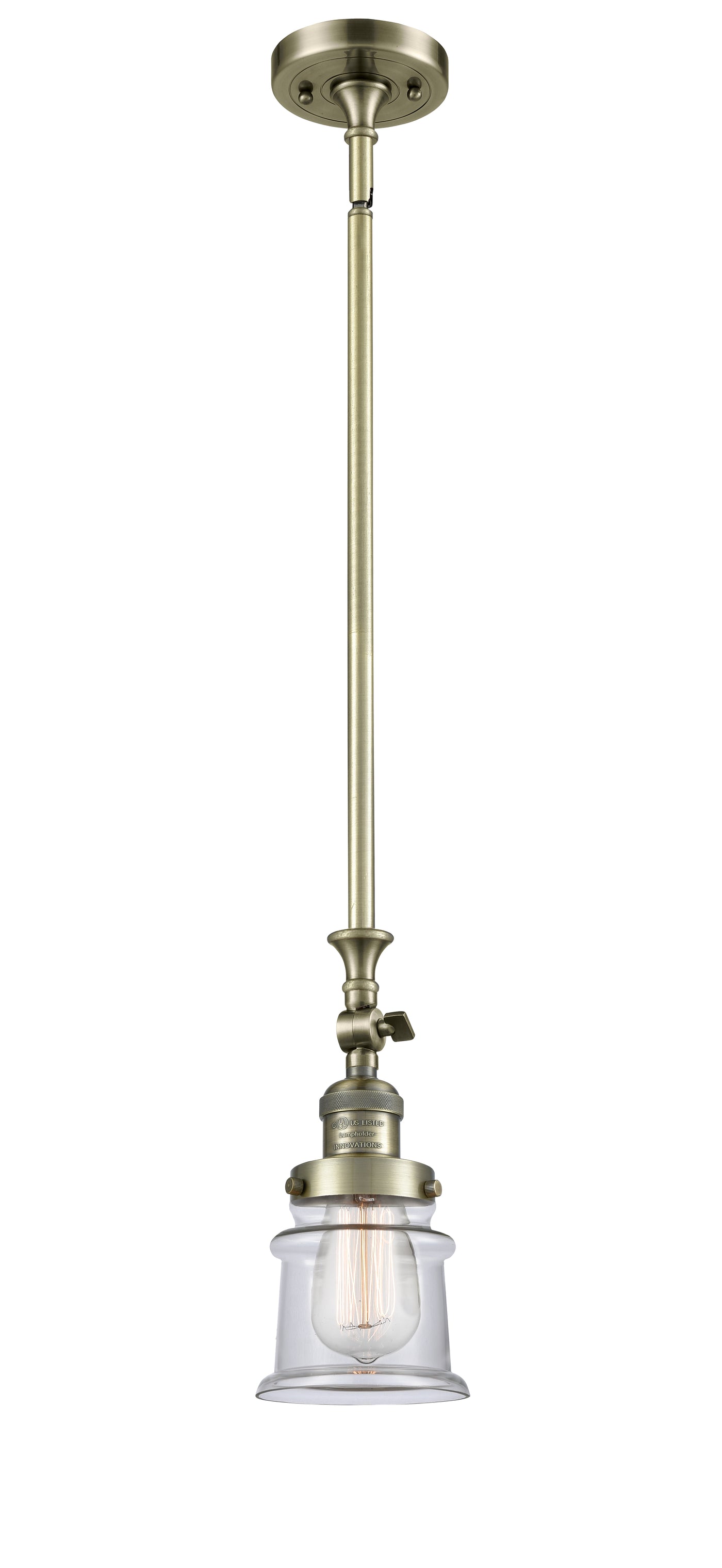 Franklin Restoration Mini Pendant Antique Brass