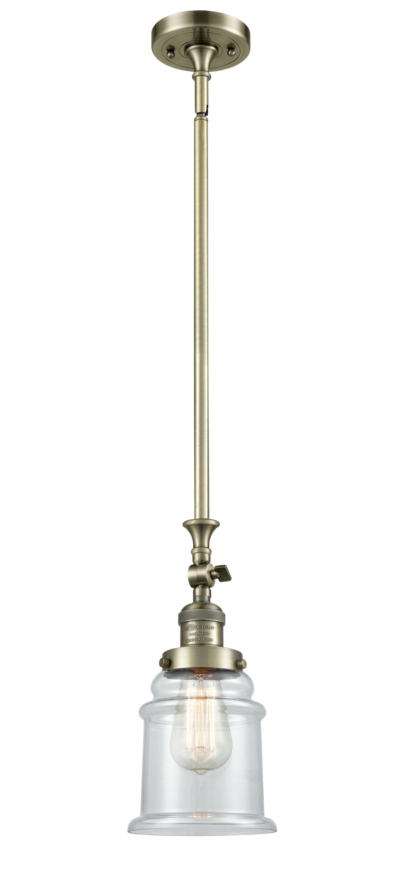 Franklin Restoration Mini Pendant Antique Brass