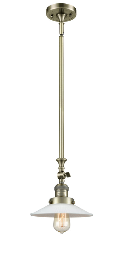 Franklin Restoration Mini Pendant Brass Glass