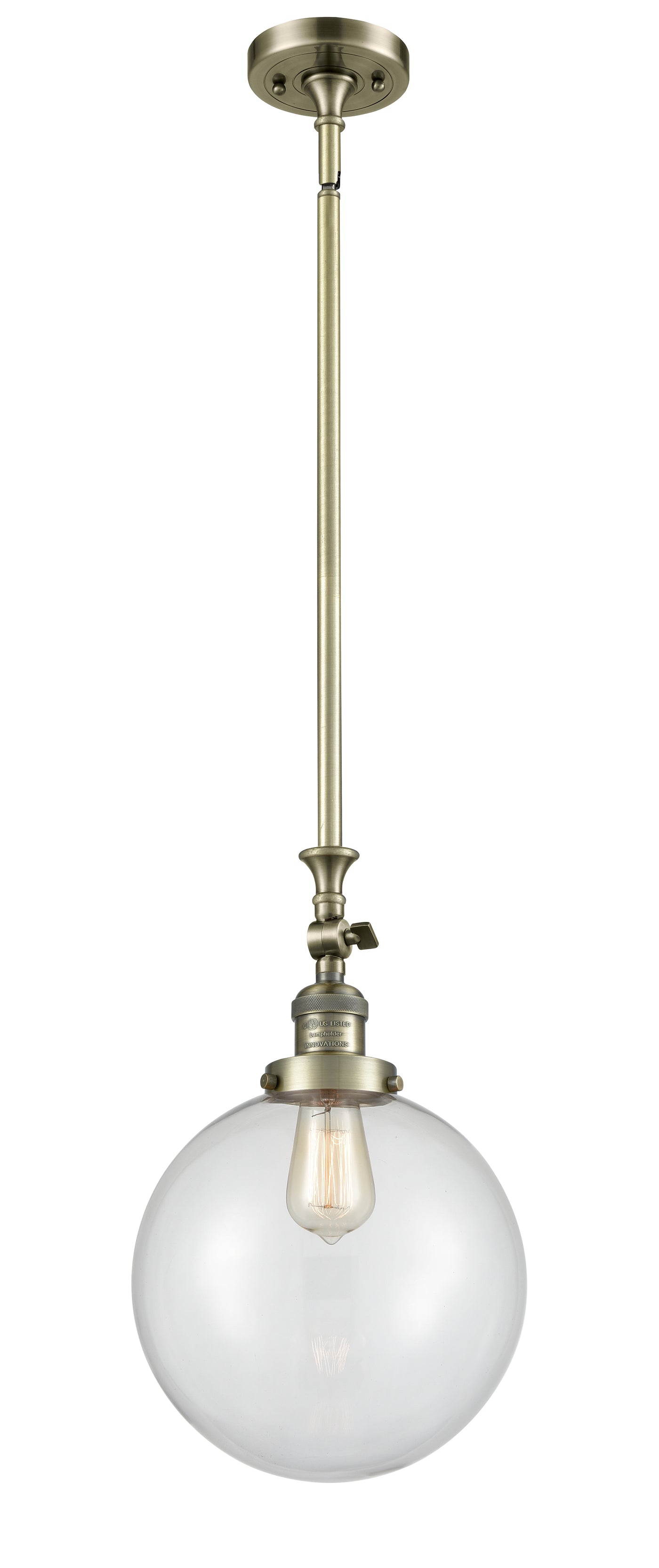 Franklin Restoration Mini Pendant Antique Brass