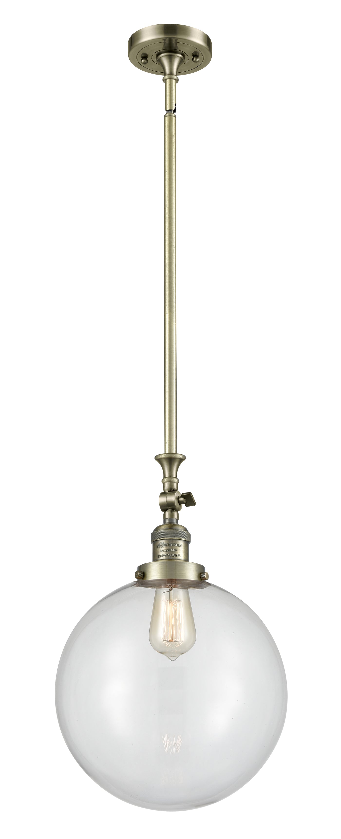Franklin Restoration Antique Brass Mini Pendant