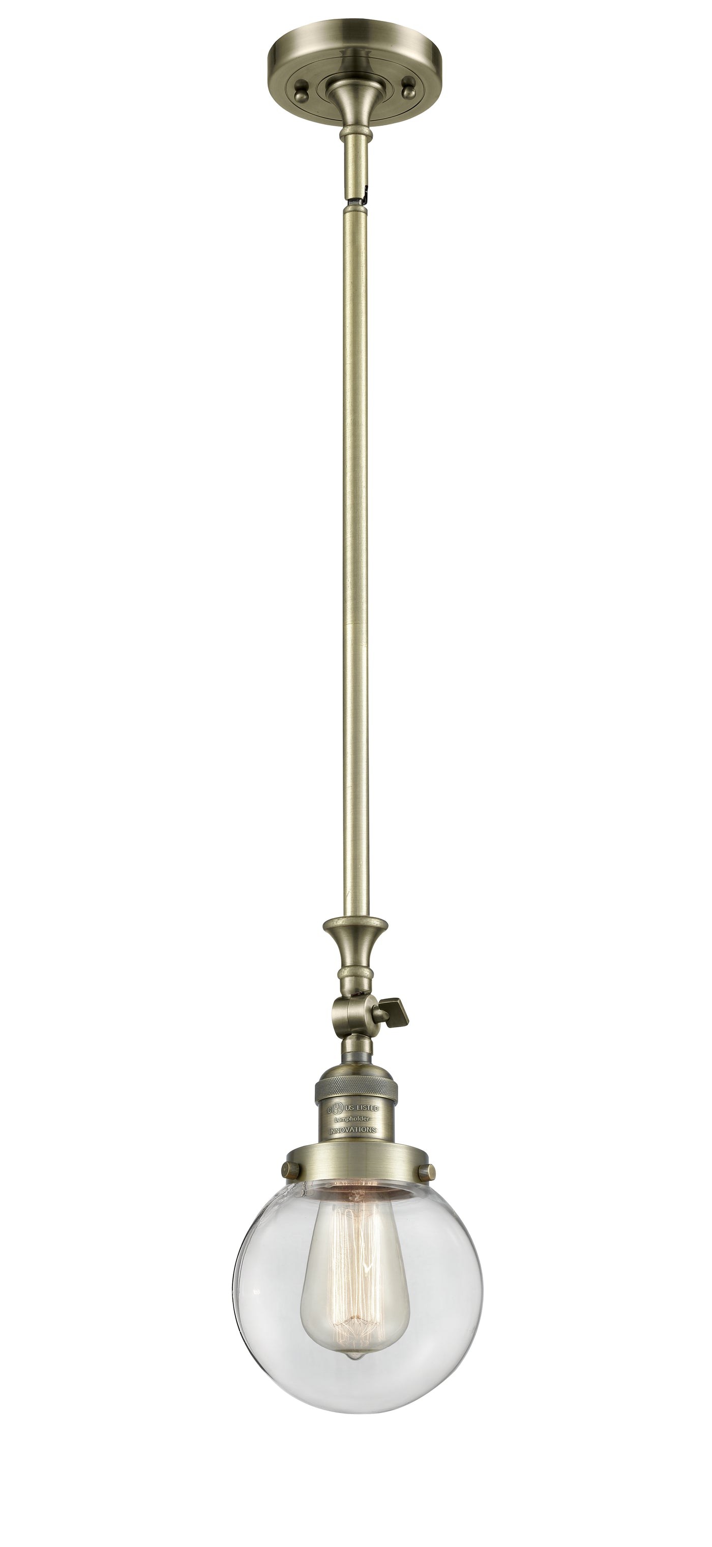 Franklin Restoration Mini Pendant Cast Brass