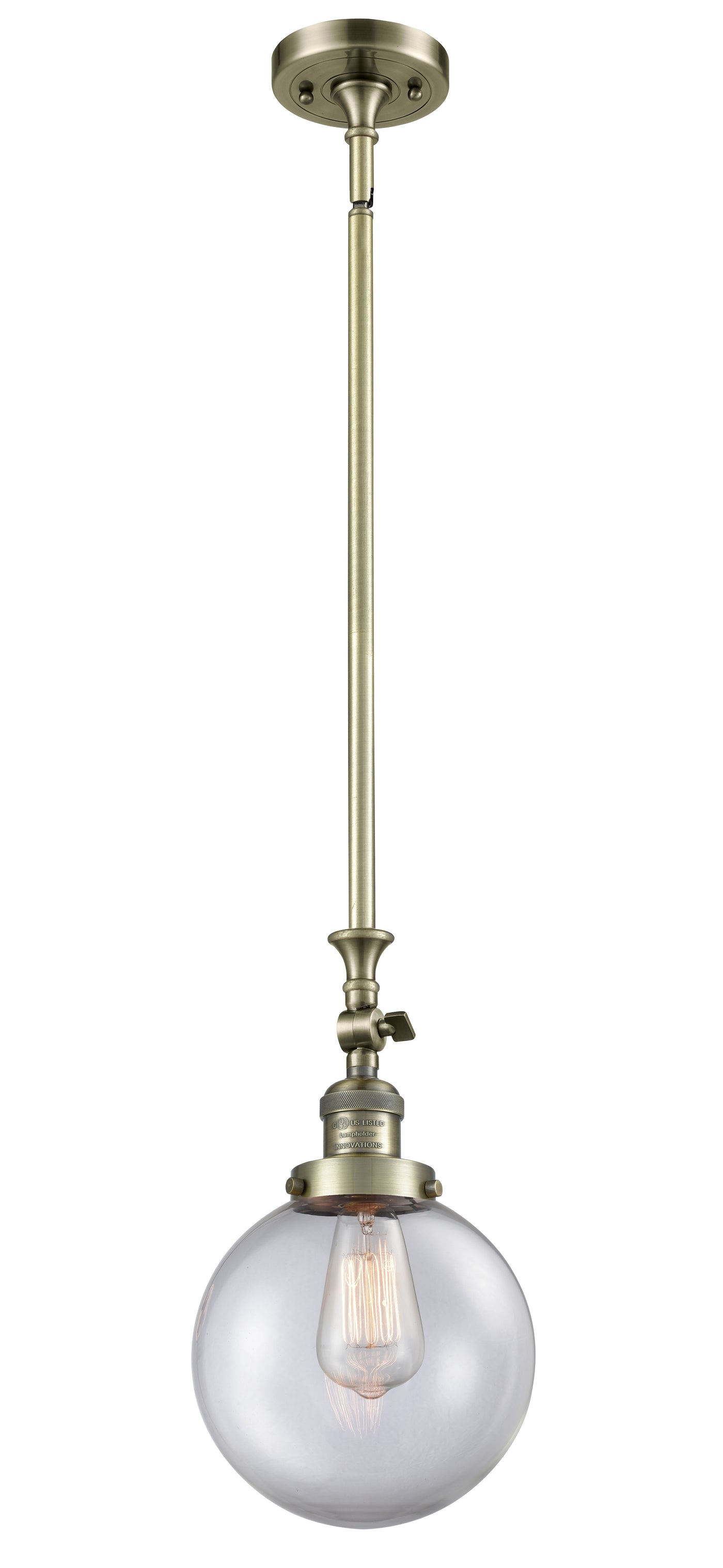 Franklin Restoration Mini Pendant Antique Brass