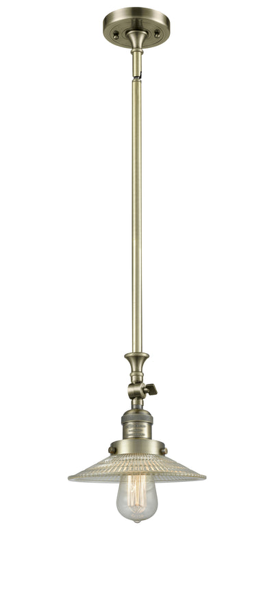 Franklin Restoration Mini Pendant Brass Glass
