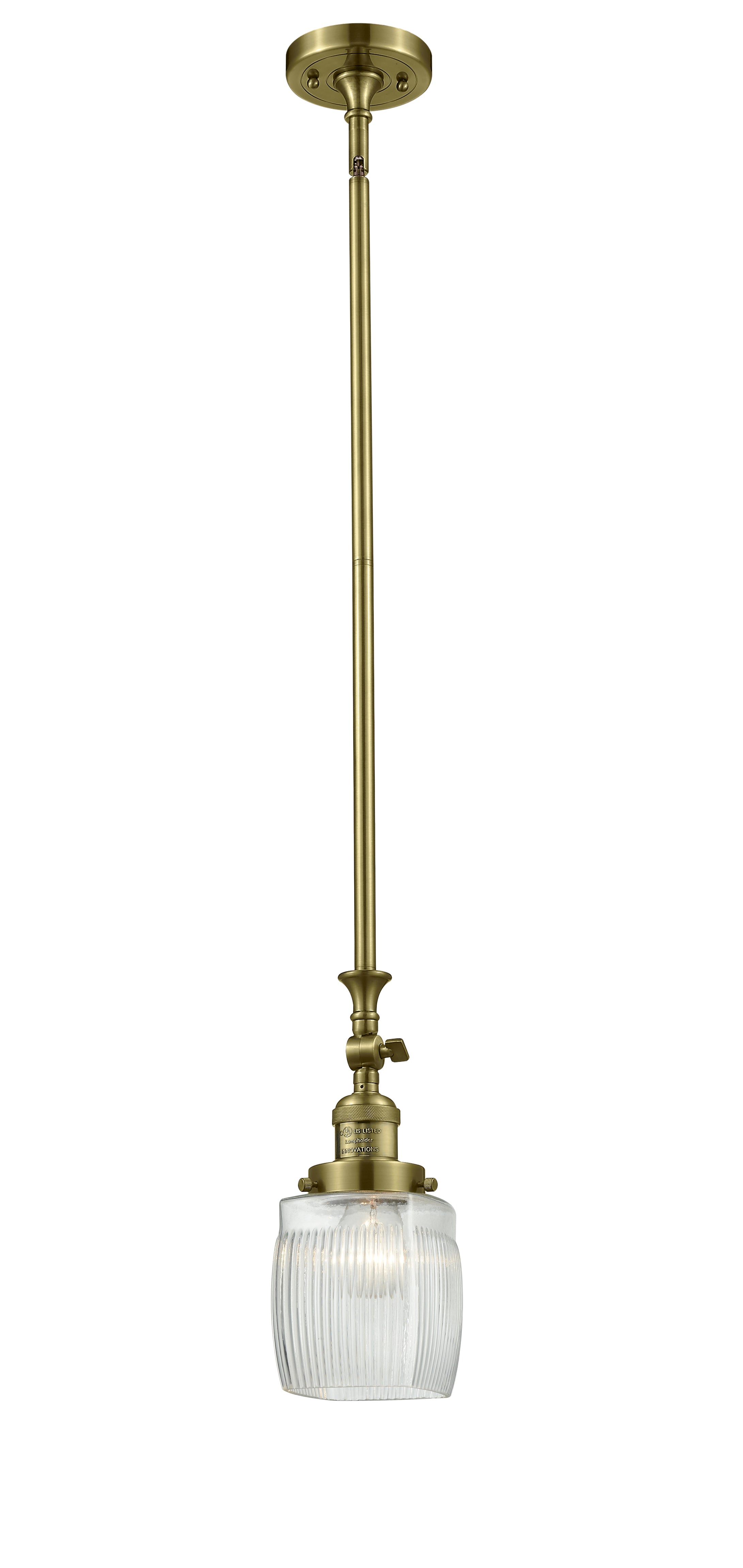 Franklin Restoration Cast Brass Pendant