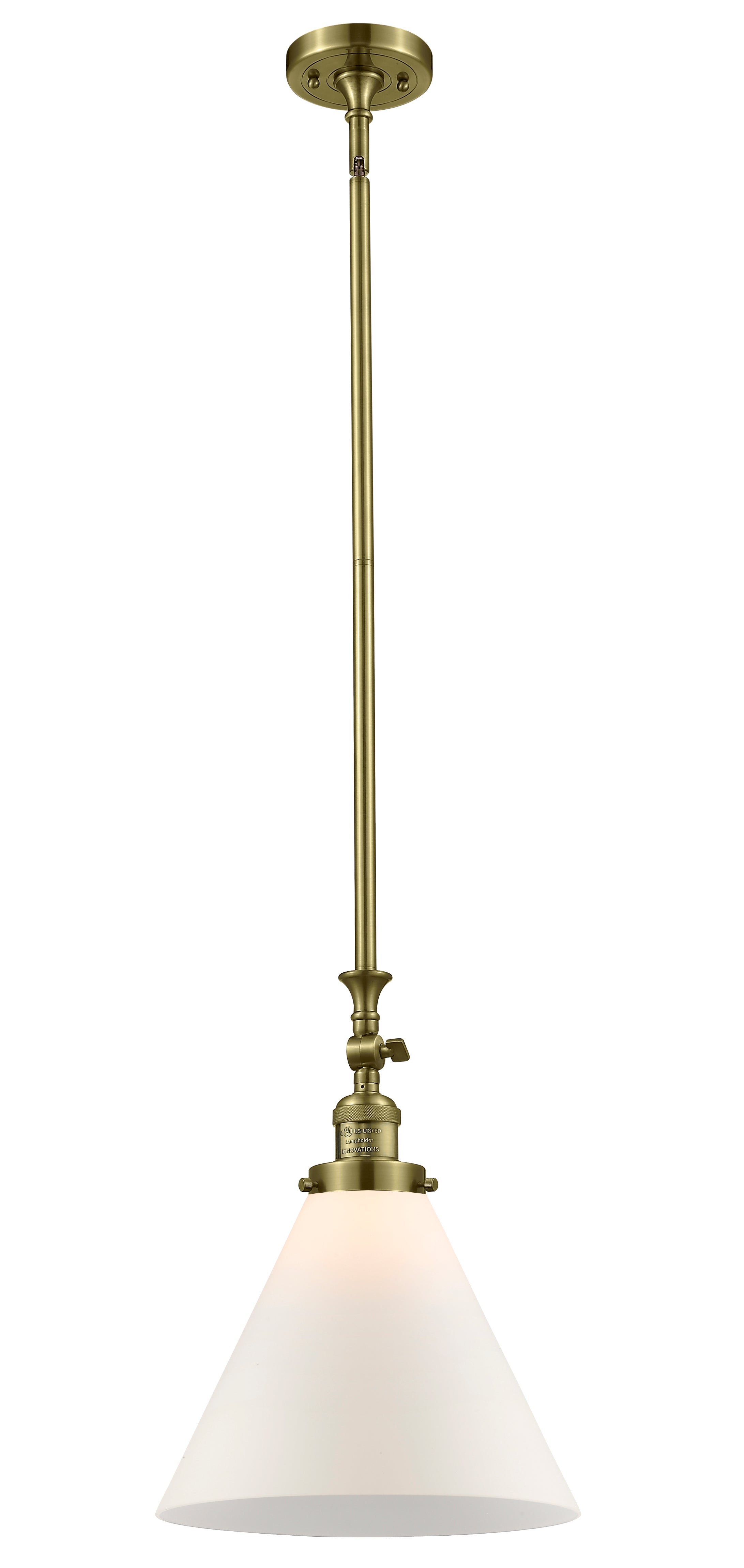 Franklin Restoration Mini Pendant Antique Brass