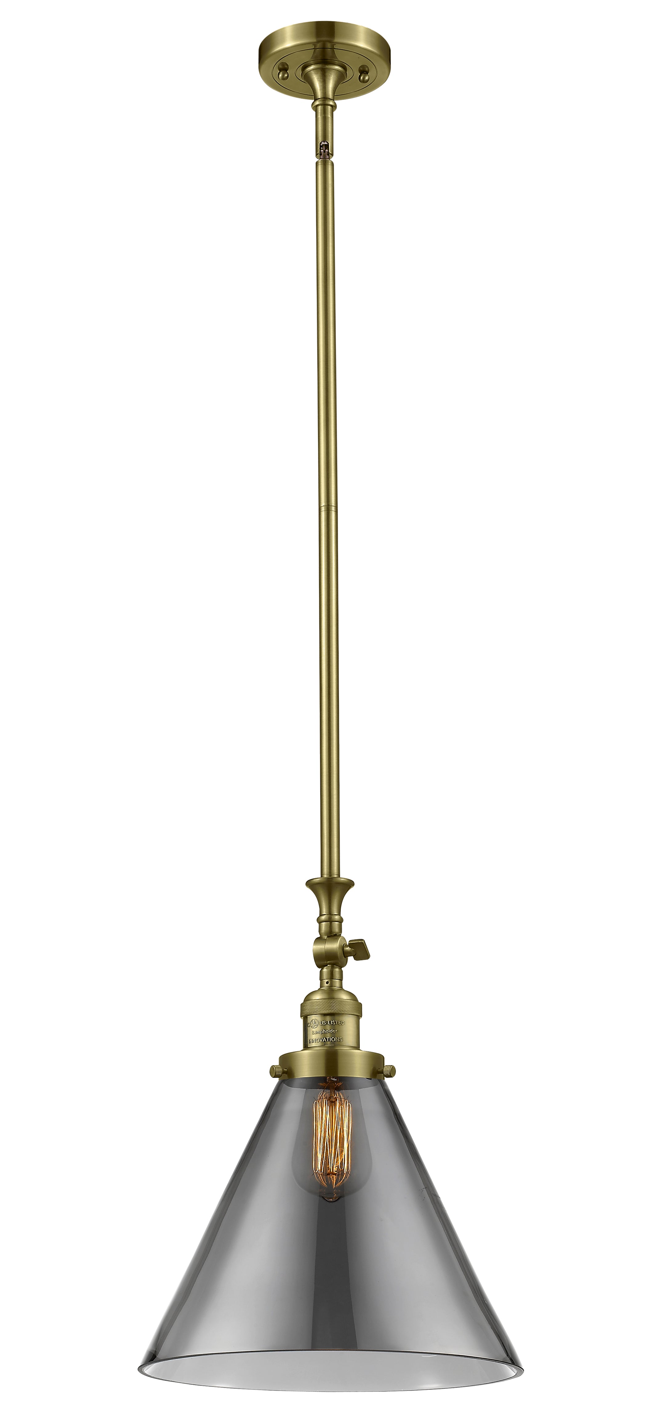 Franklin Restoration Mini Pendant Antique Brass