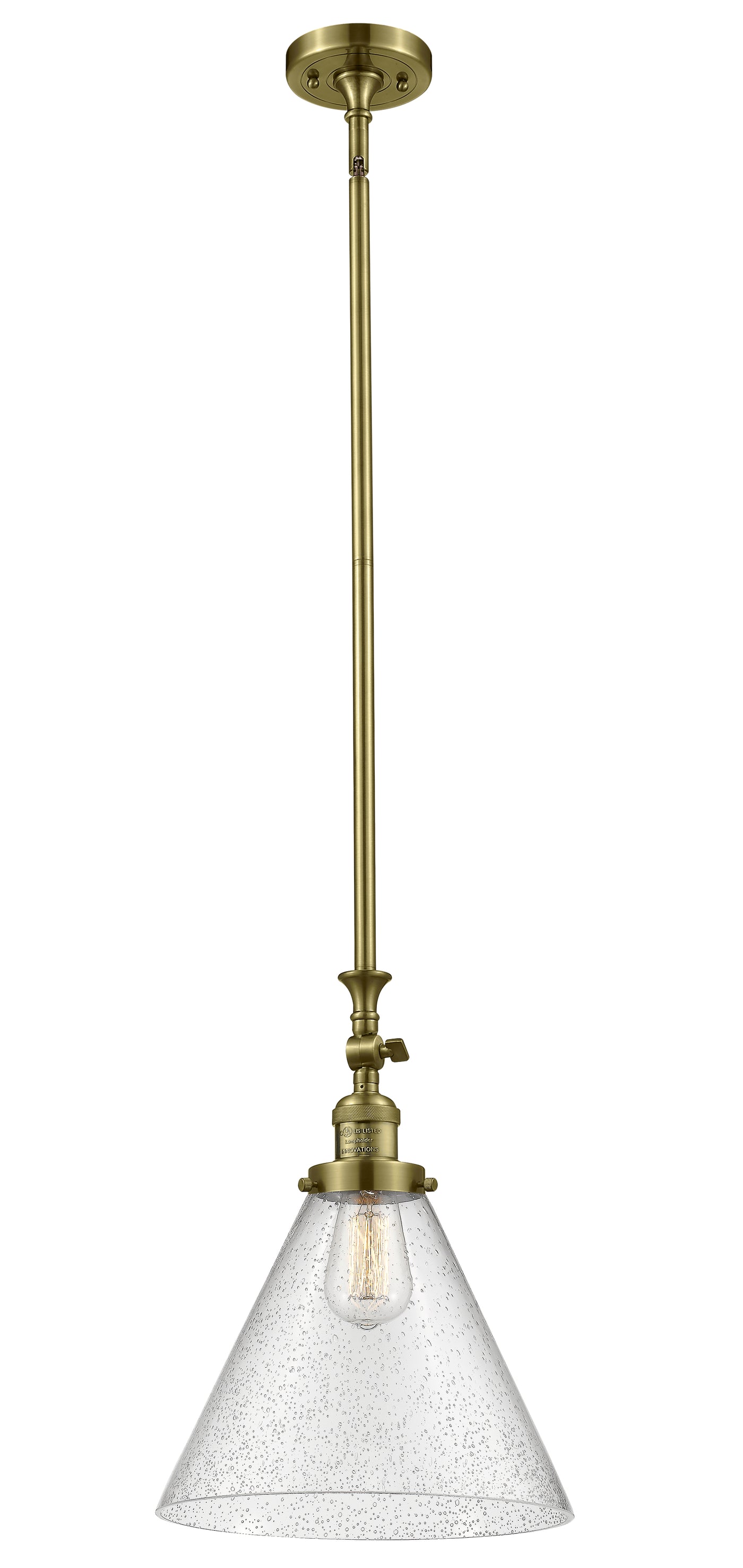 Franklin Restoration Mini Pendant Antique Brass