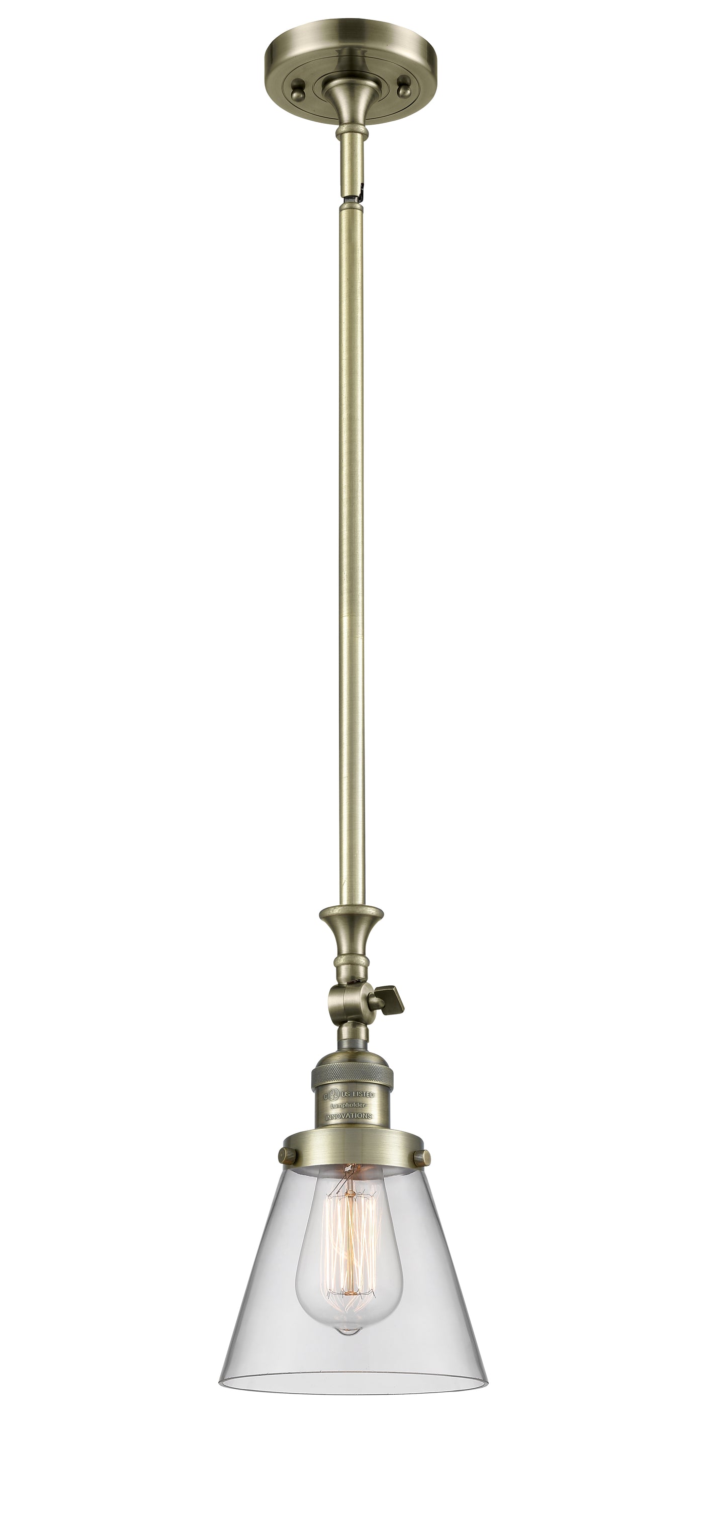 Franklin Restoration Mini Pendant Antique Brass