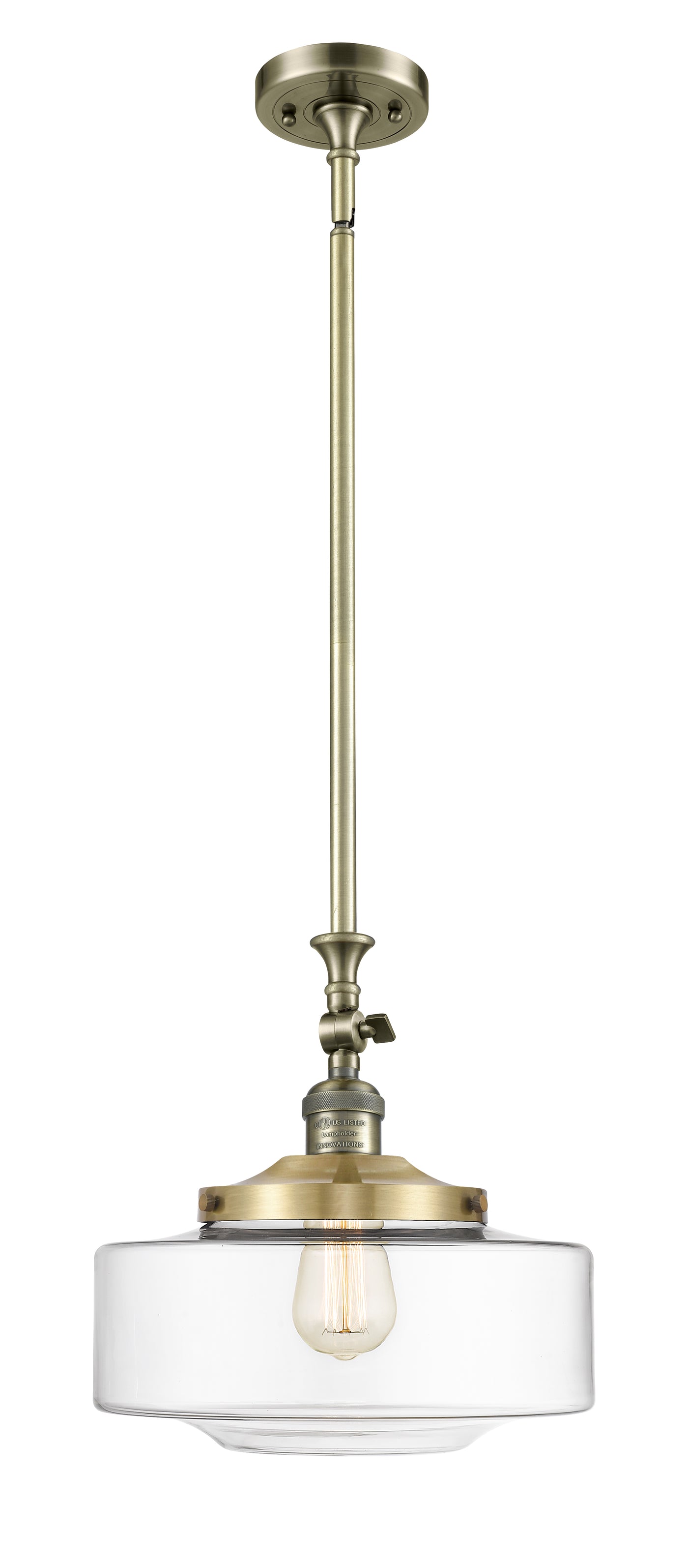 Franklin Restoration Mini Pendant Antique Brass