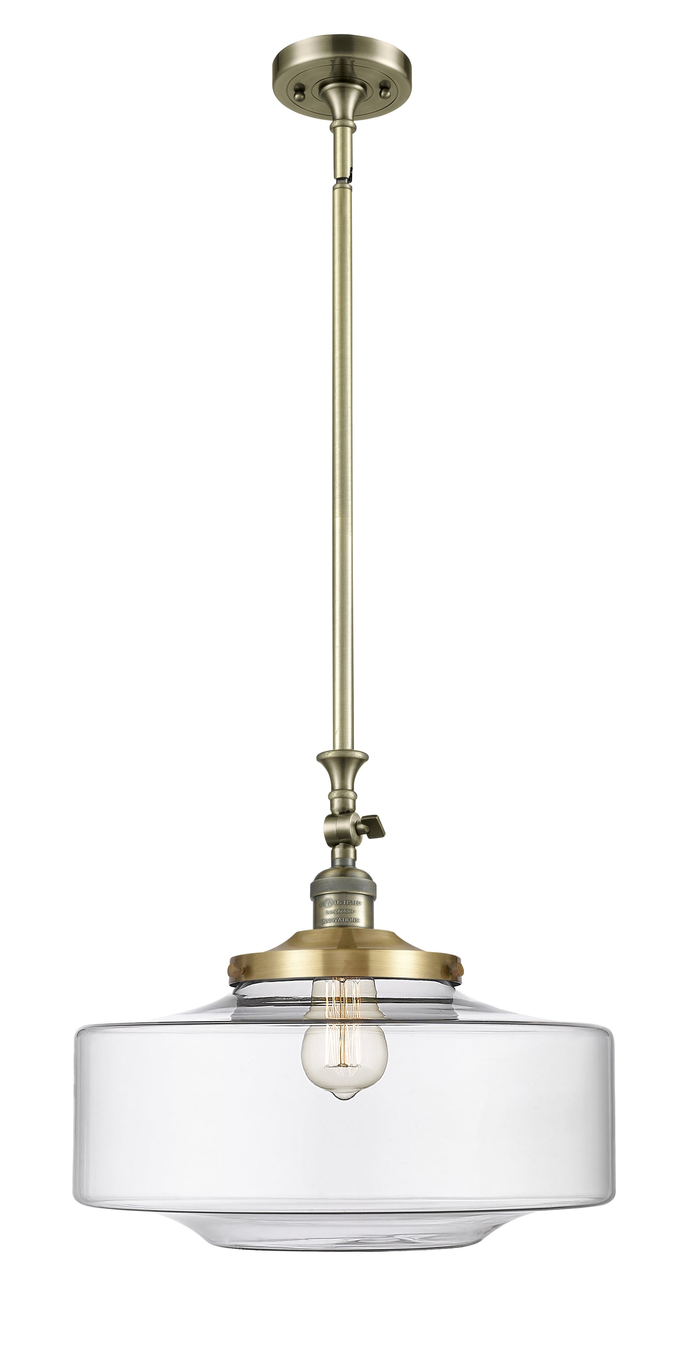 Franklin Restoration Mini Pendant Antique Brass