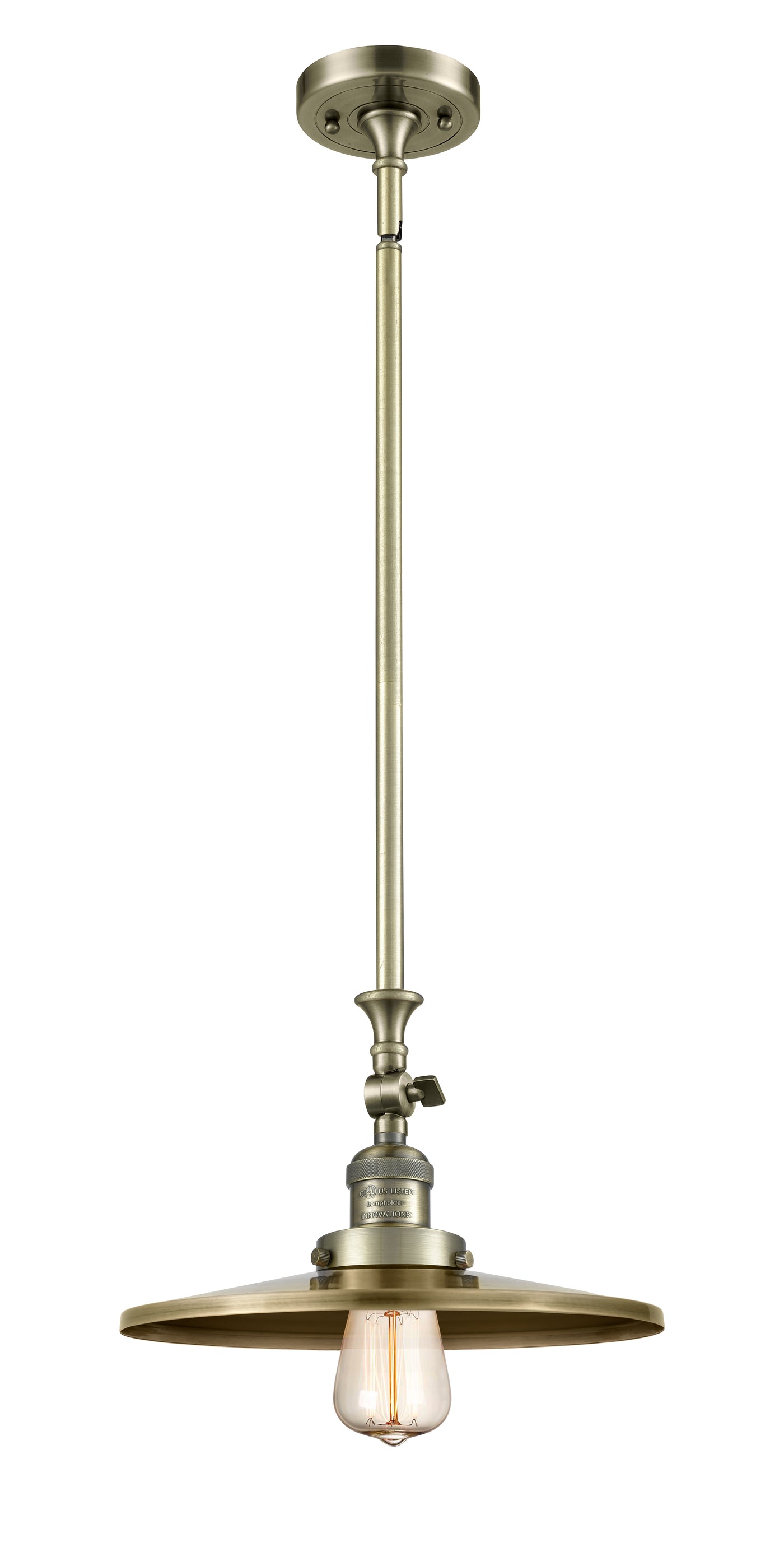 Franklin Restoration Cast Brass Mini Pendant