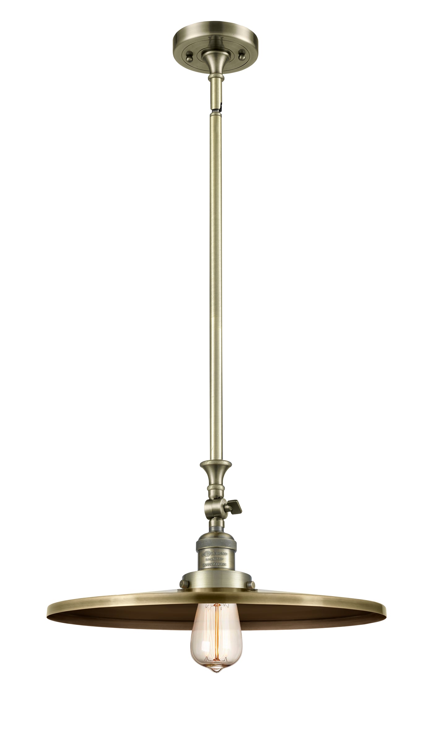 Franklin Restoration Mini Pendant Antique Brass