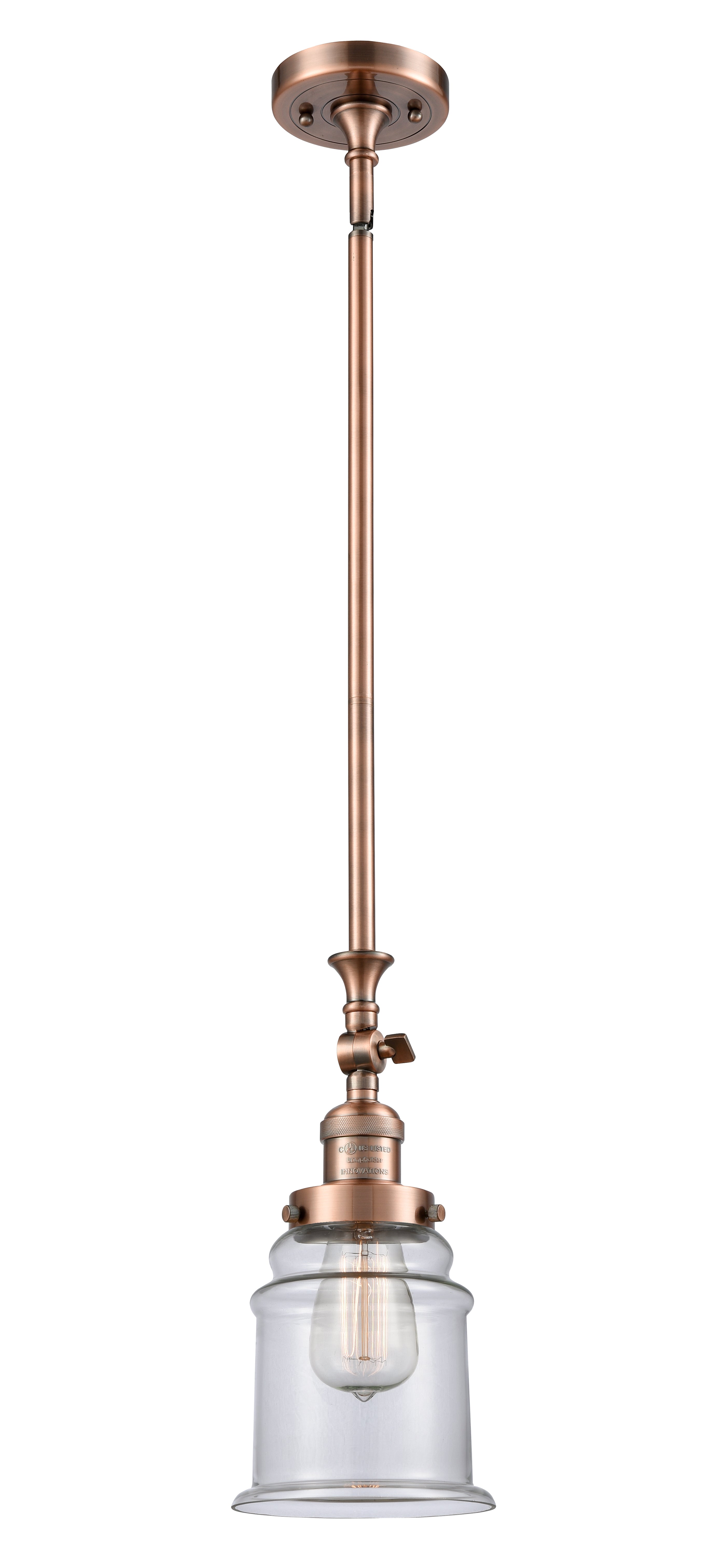 Franklin Restoration Mini Pendant Brass