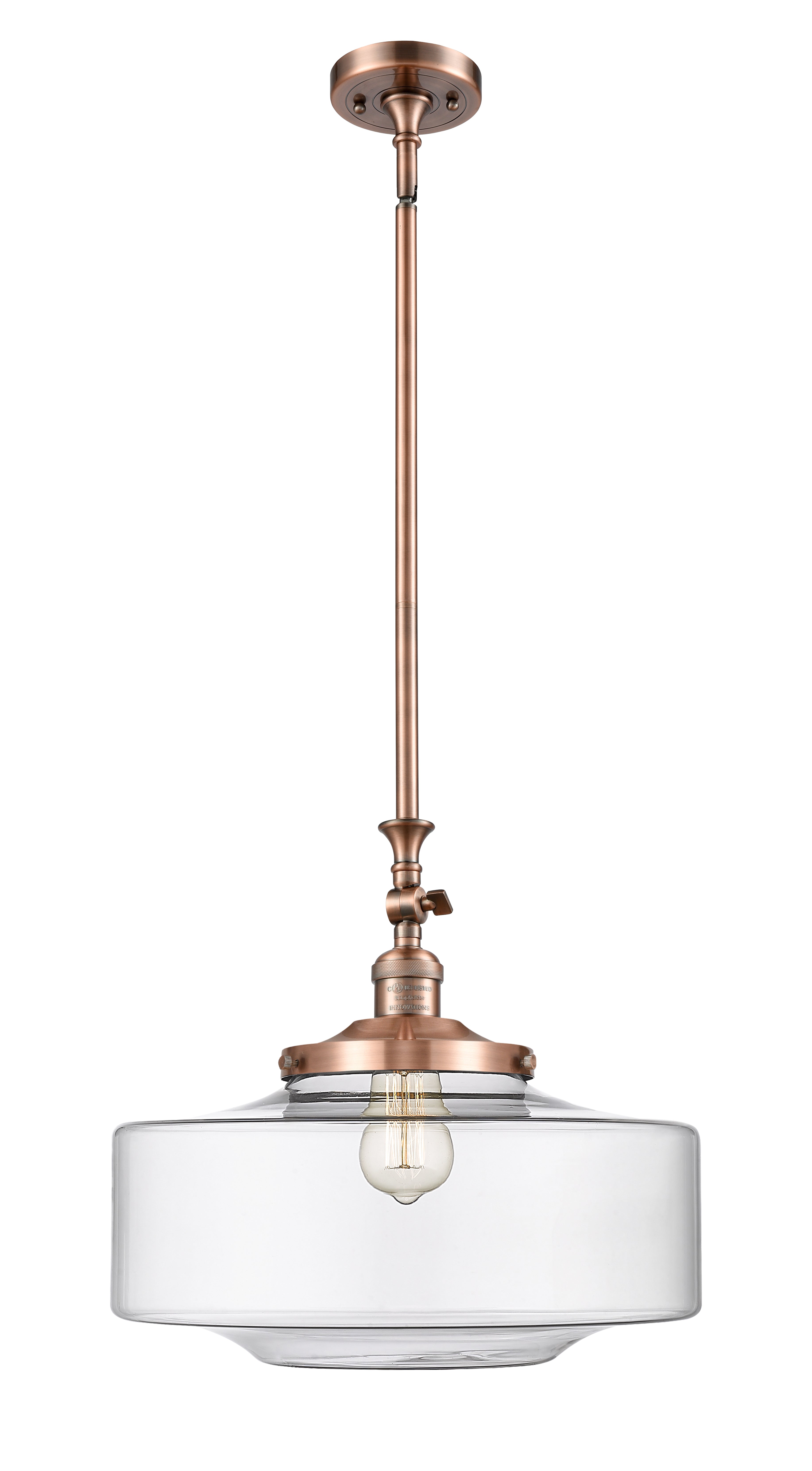 Franklin Restoration Mini Pendant Antique Brass