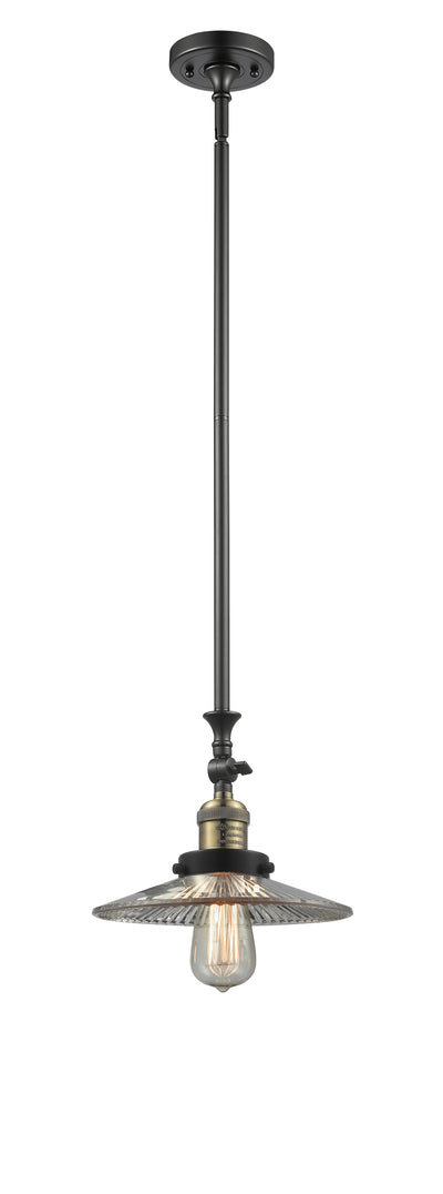 Franklin Restoration Mini Pendant Brass Glass