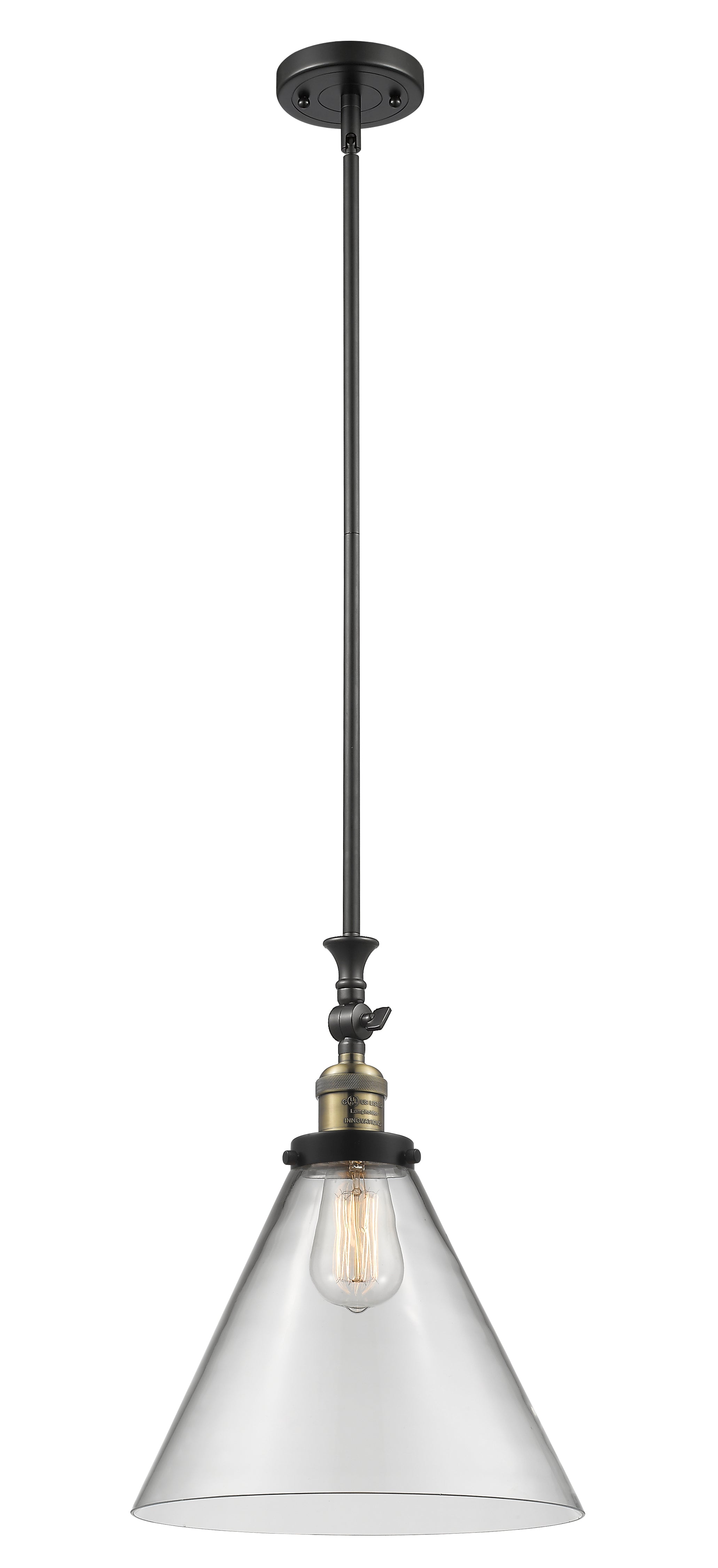 Franklin Restoration Antique Brass Mini Pendant