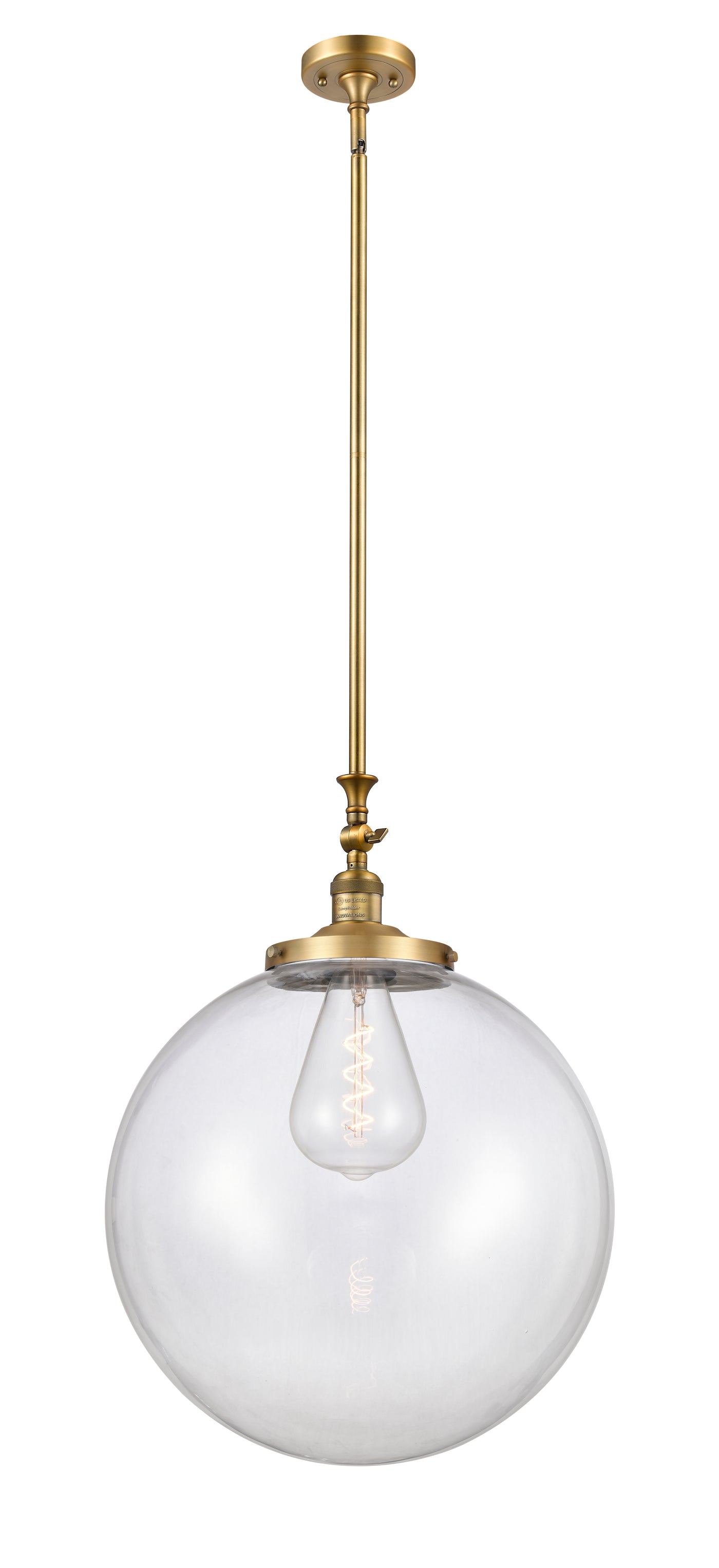 Franklin Restoration Mini Pendant Cast Brass