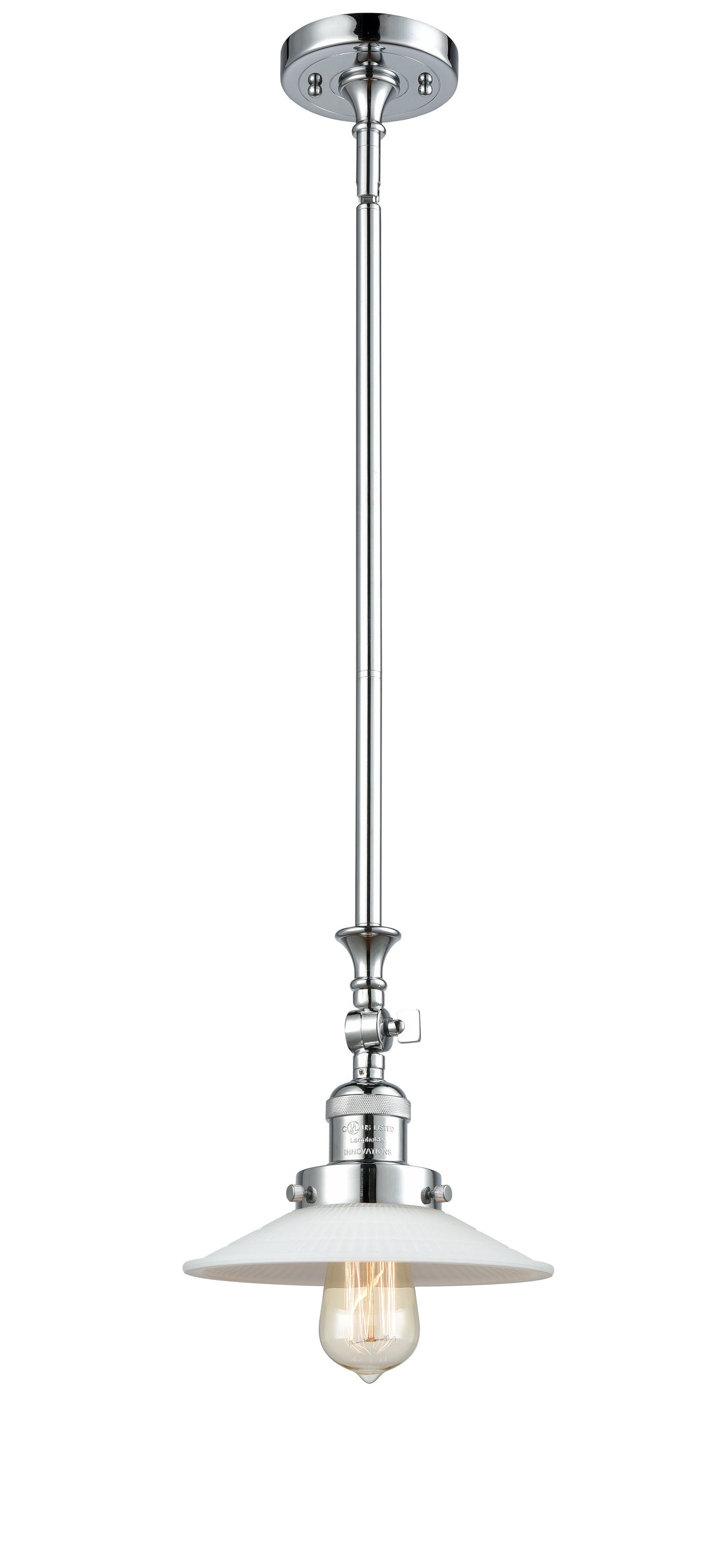 Franklin Restoration Mini Pendant Brass Glass