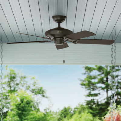 52 inch Sea Air New Bronze Indoor/Outdoor Ceiling Fan and Pull Chain