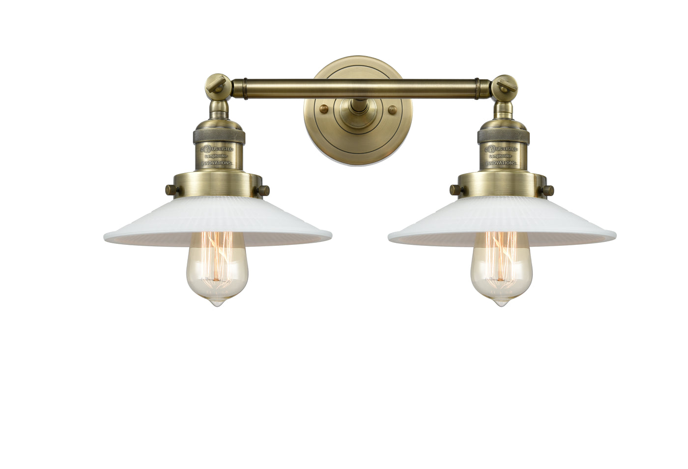 Franklin Restoration Bell Brass Vanity Light