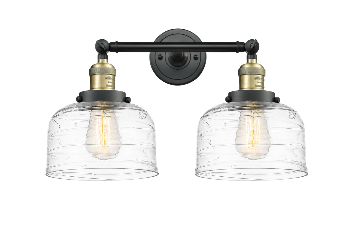 Bell 19-Inch 2-Light Bath Vanity Light 12-Inch High 9.875-Inch Extension