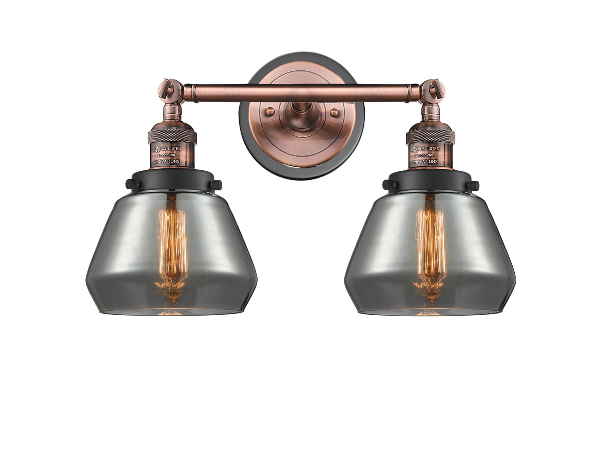 Fulton 17-Inch 2-Light Bath Vanity Light 10.25-Inch Extension