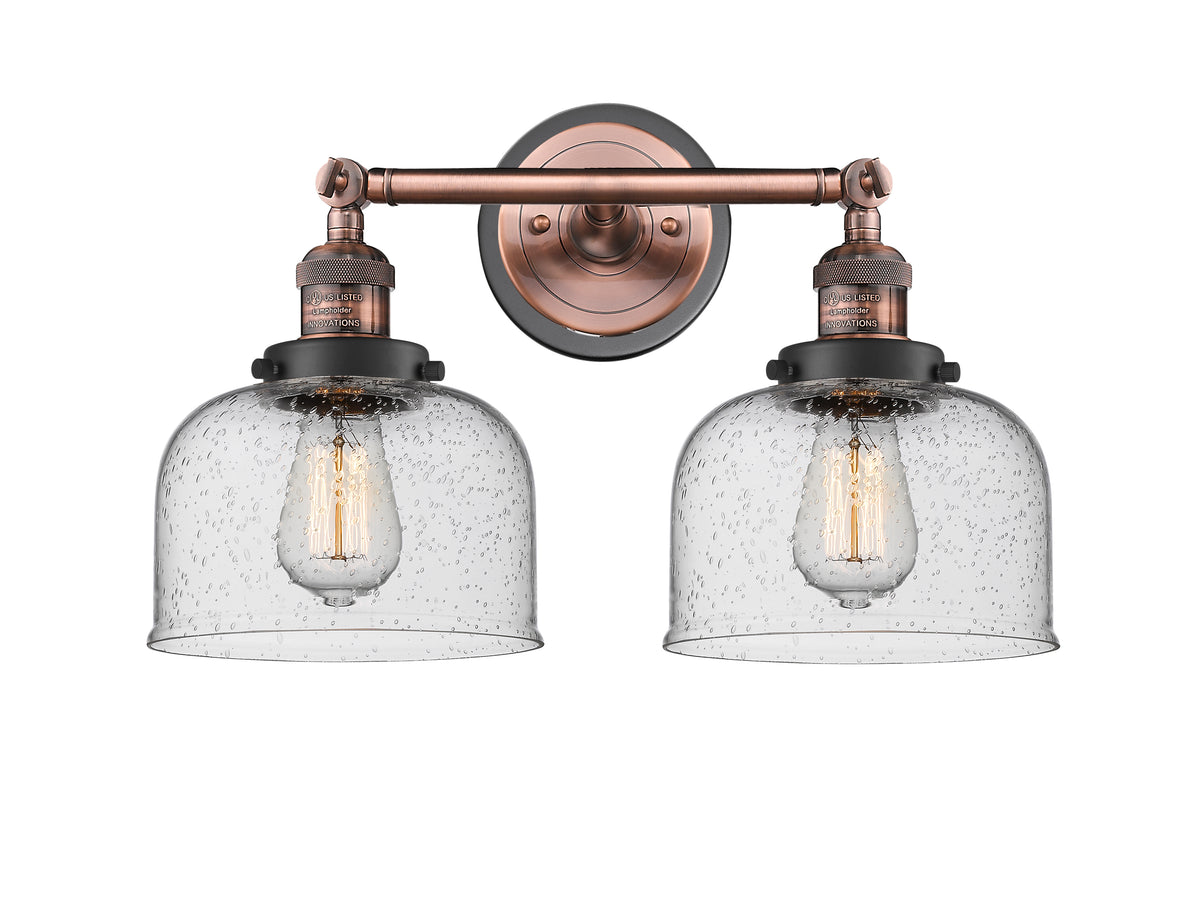 Bell 19-Inch 2-Light Bath Vanity Light 12-Inch High 10.125-Inch Extension