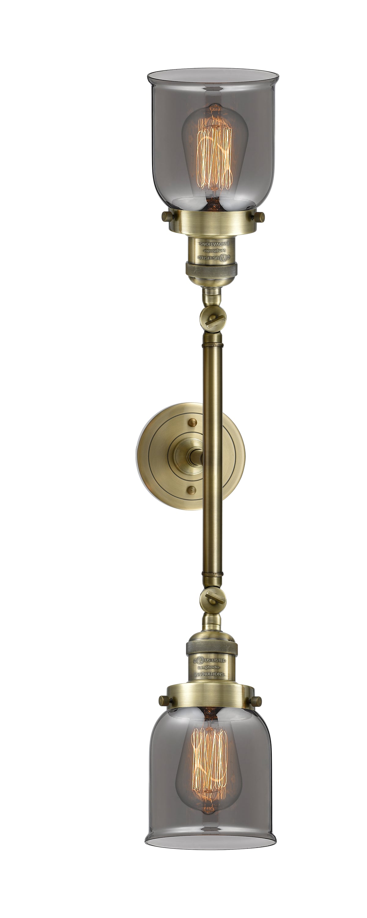 Bell 5-Inch 2-Light Bath Vanity Light with LED Bulbs