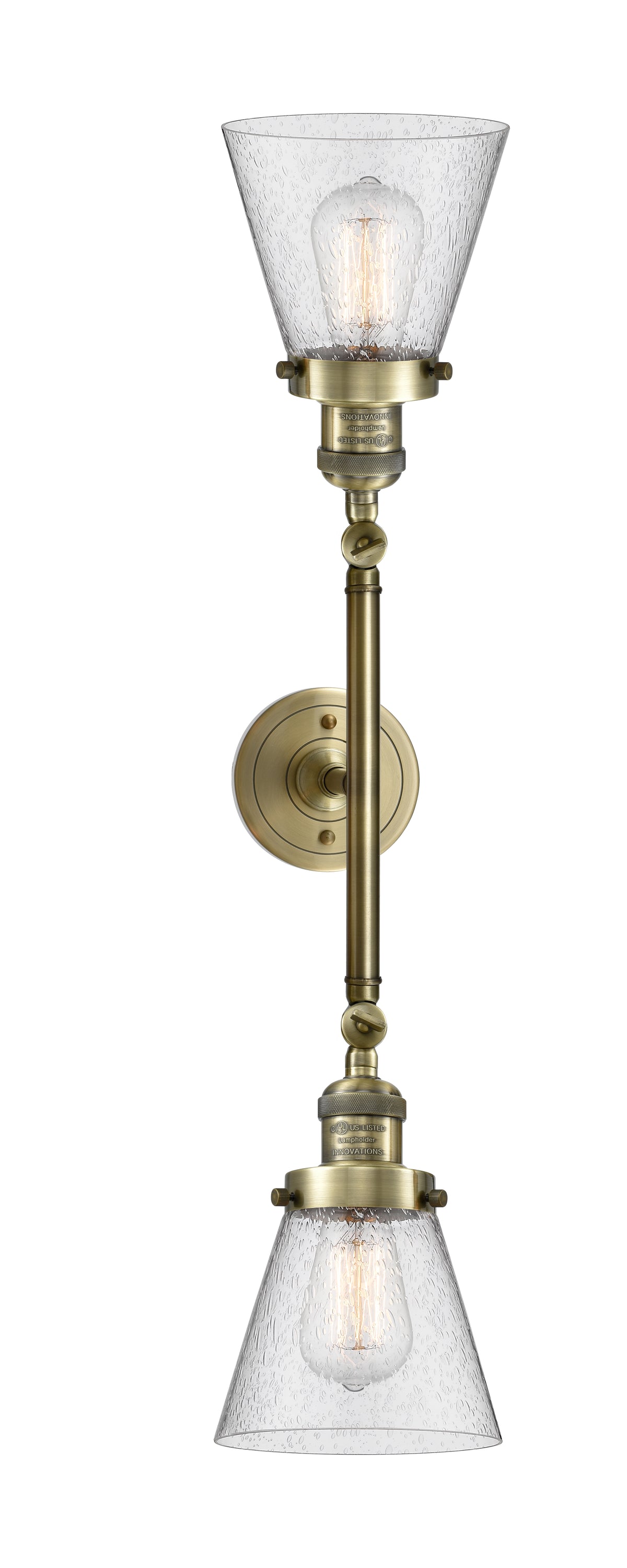 Cone 6-Inch 2-Light Bath Vanity Light with LED Bulbs