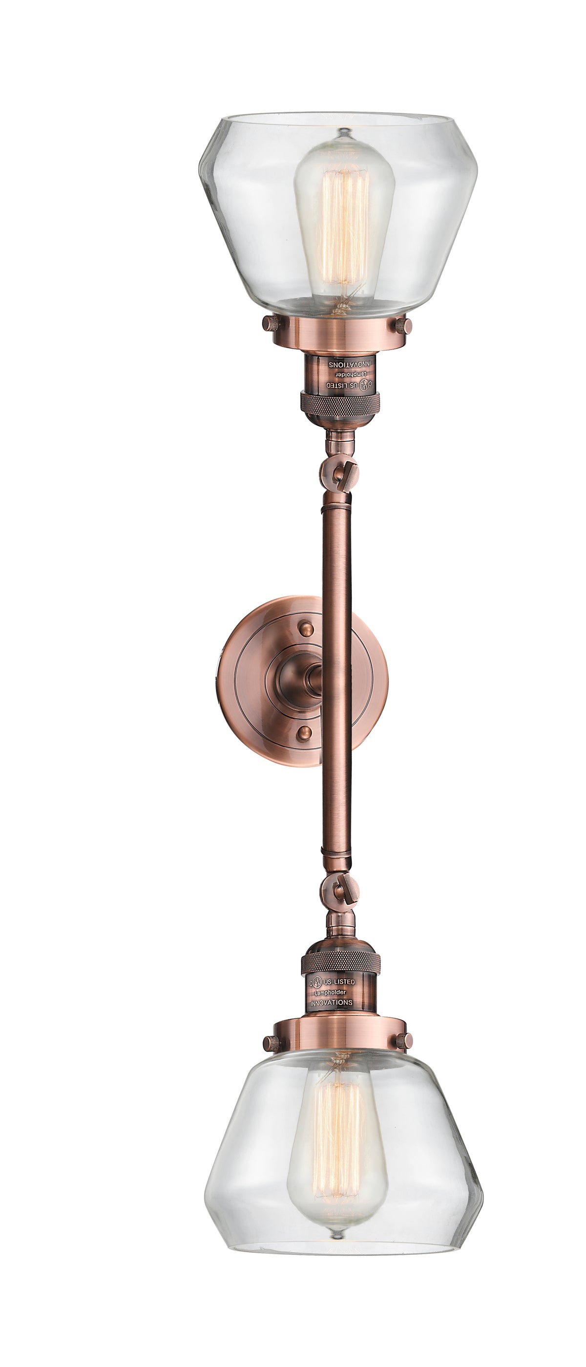 Fulton 7-Inch 2-Light Bath Vanity Light with LED Bulbs