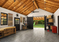 52 inch Cassius Matte Black Damp Rated Ceiling Fan and Pull Chain