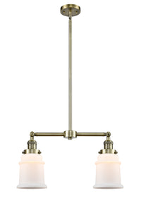 Canton 21-Inch 2-Light Stem-Hung Island Light with LED Bulbs Up to 46.375-Inch High