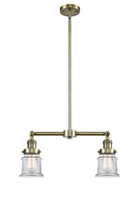 Canton 21-Inch 2-Light Stem-Hung Island Light Up to 44.625-Inch High