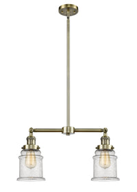 Canton 21-Inch 2-Light Stem-Hung Island Light with LED Bulbs Up to 46.375-Inch High
