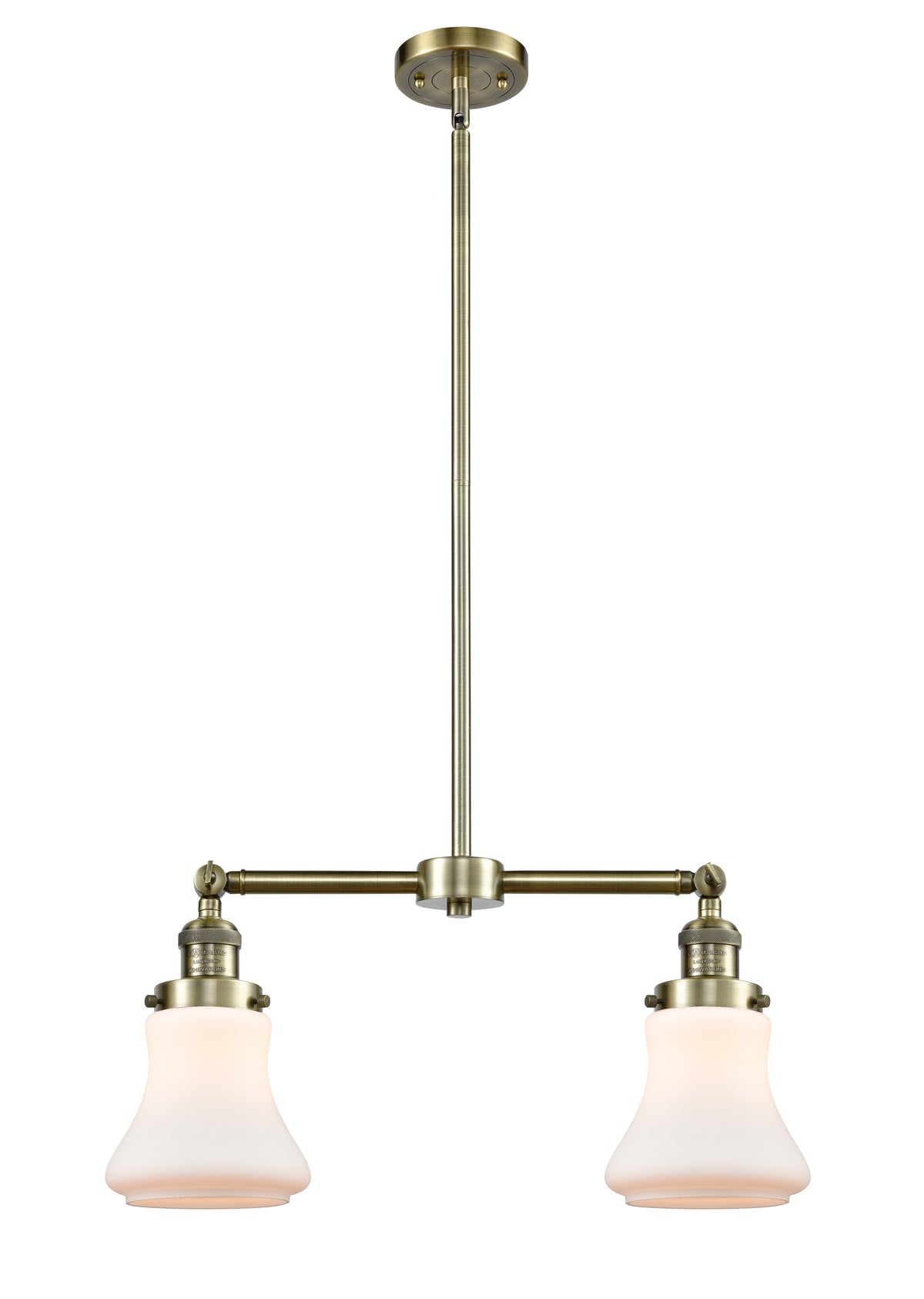 Bellmont 21-Inch 2-Light Stem-Hung Island Light