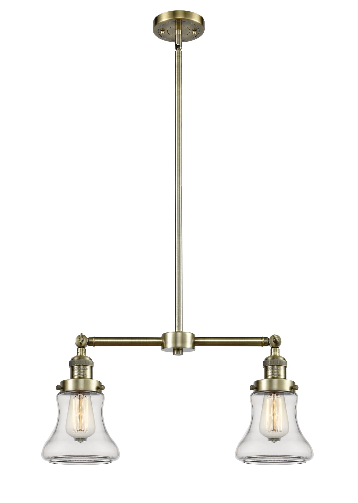 Bellmont 21-Inch 2-Light Stem-Hung Island Light
