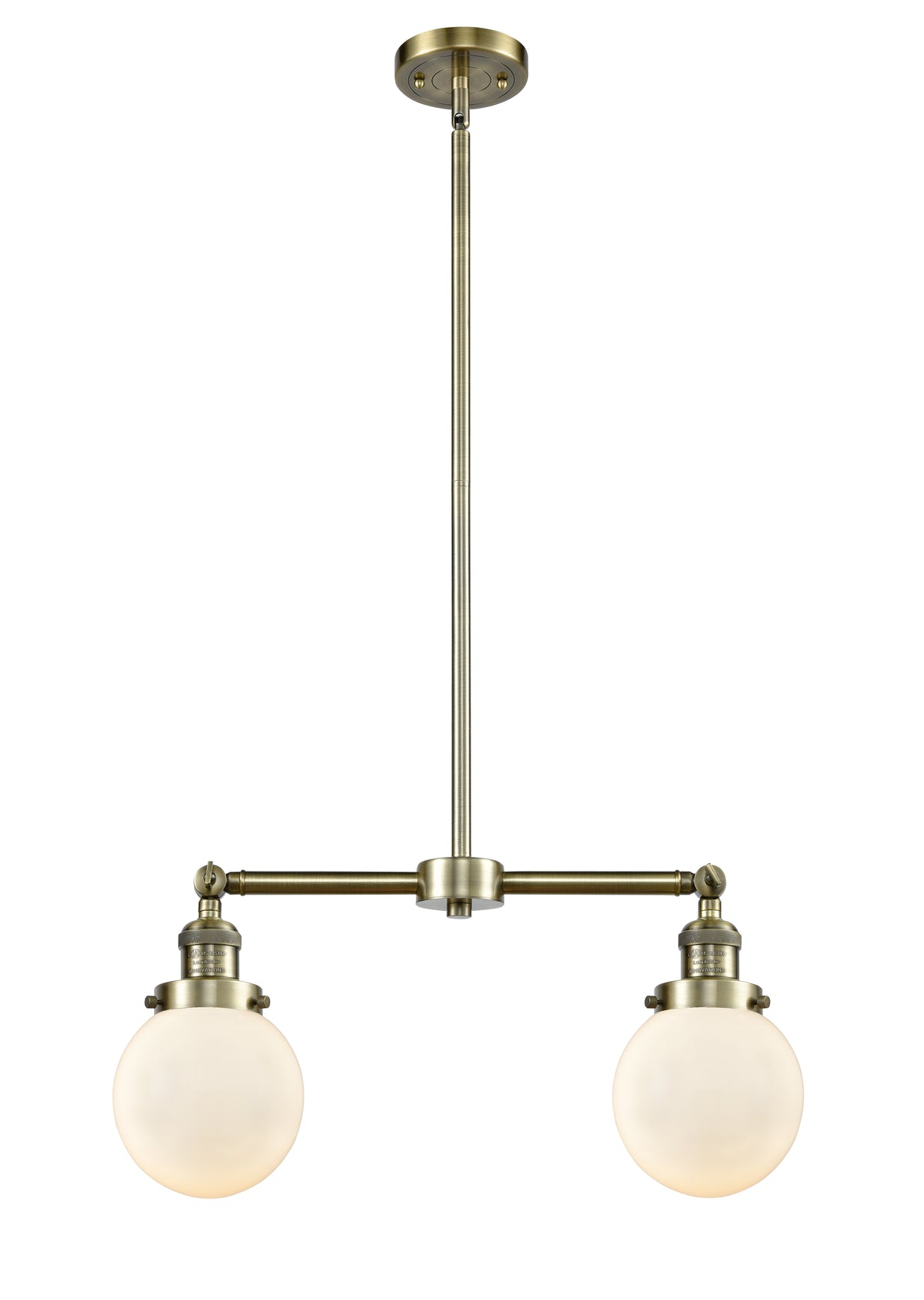 Beacon 23-Inch 2-Light Stem-Hung Island Light with LED Bulbs